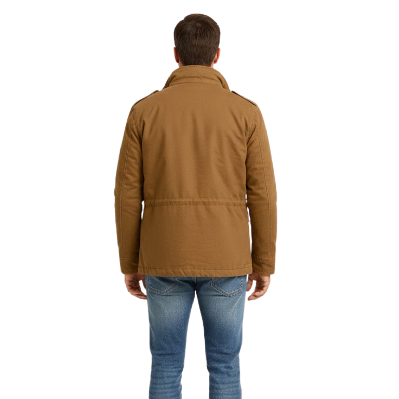 Men's winter hooded coats, thick and plush cotton tactical workwear, tactical bomber jackets