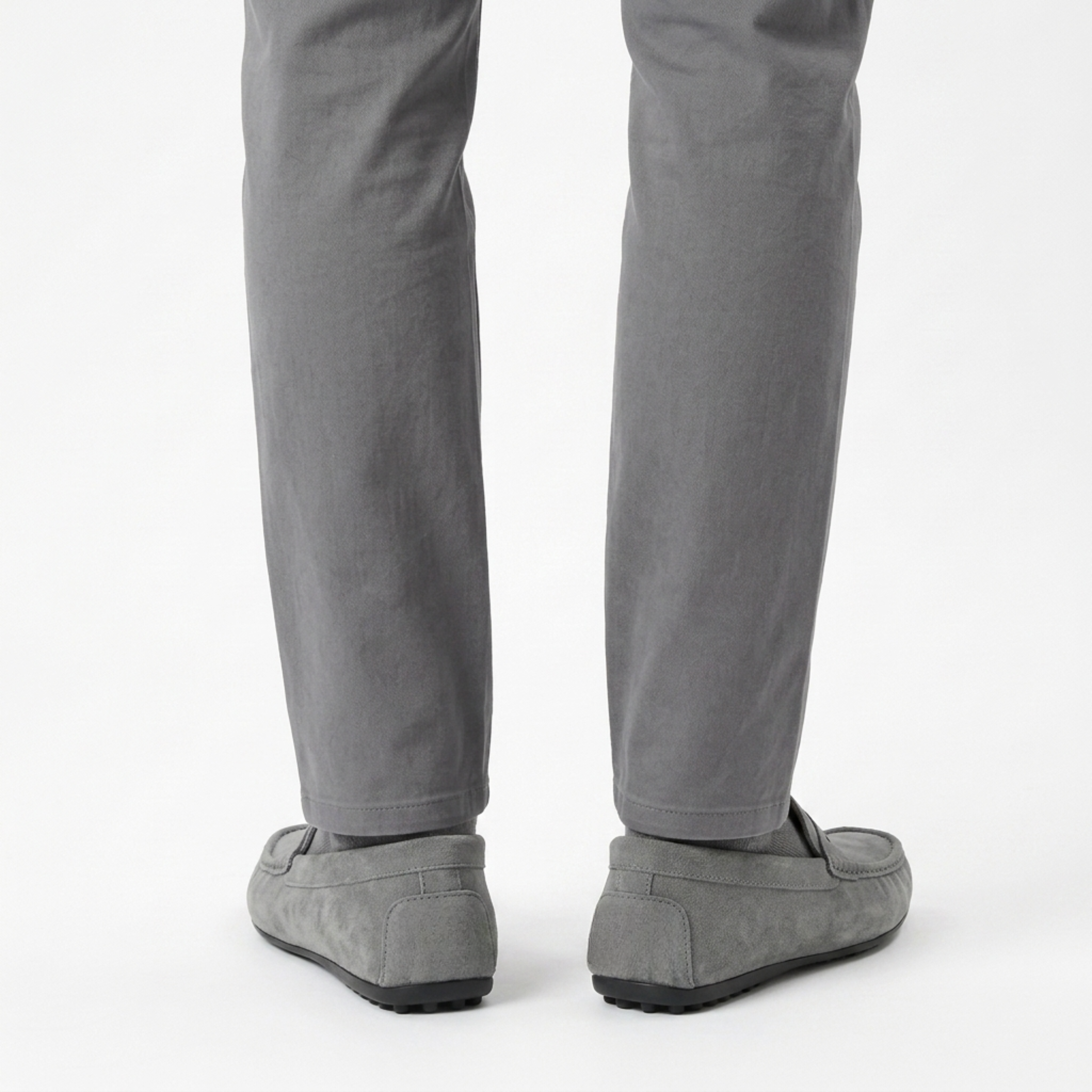 Men's Suede Loafers — Penny Strap — Casual Everyday Style