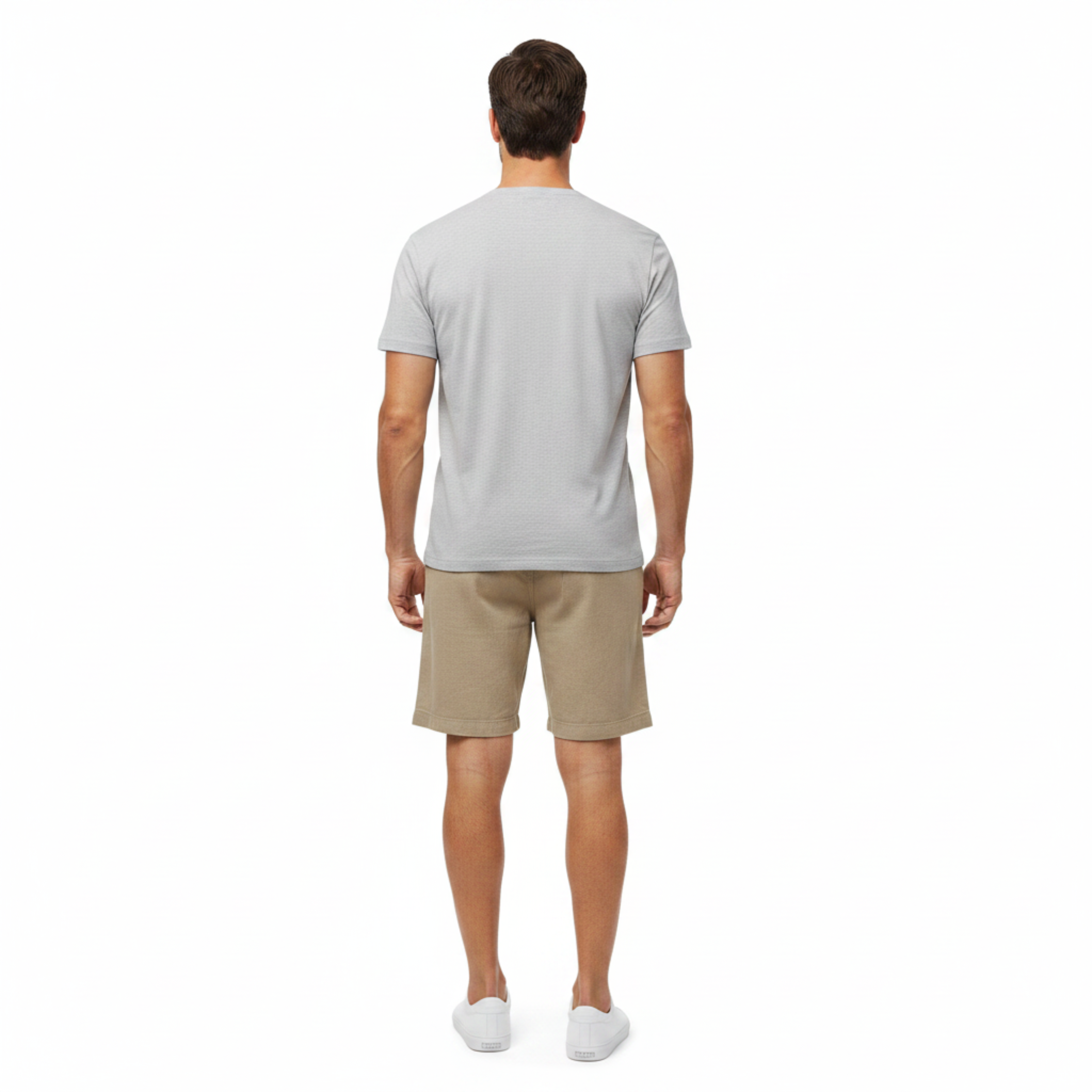 Short en Lin pour Homme avec Cordon de Serrage et Poches Latérales