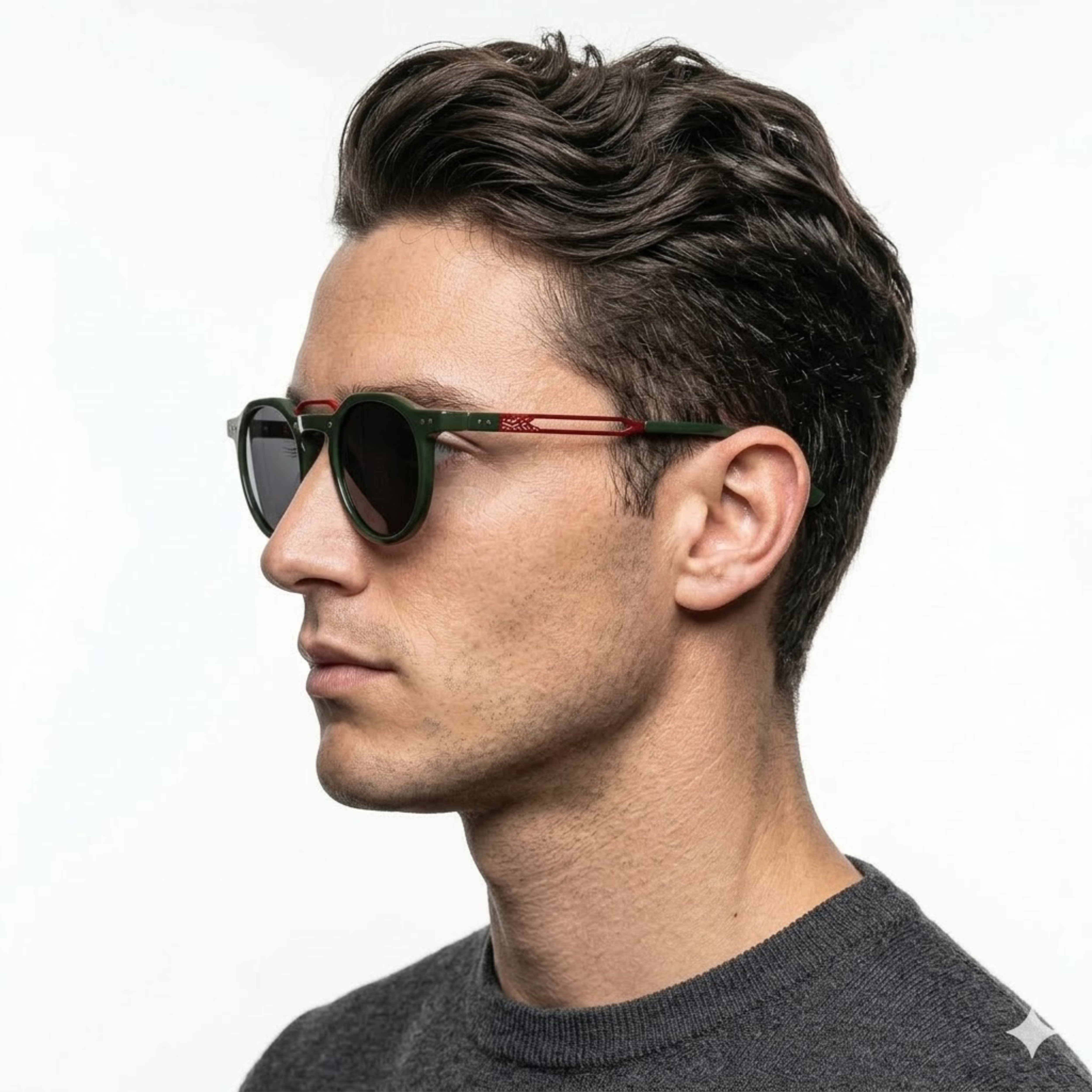 Lunettes de soleil rondes vintage protection UV400 monture polycarbonate unisexe