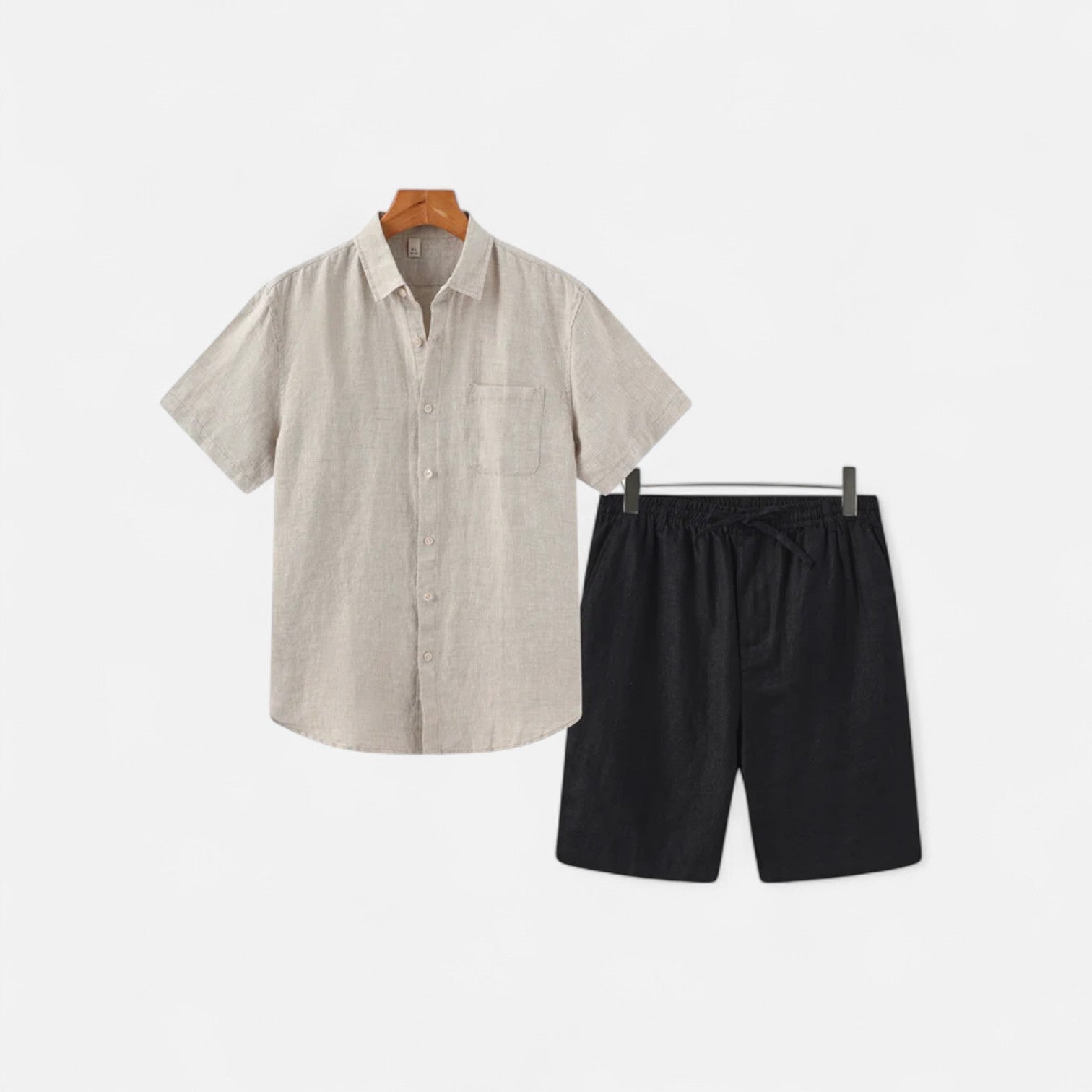 Ancienne Monde | Ensemble en Lin pour Homme – Confort Léger, Élégance Estivale Raffinée