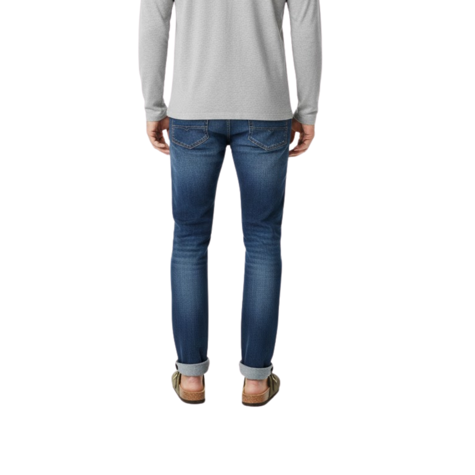 Mules en daim avec semelle classique et boucle réglable