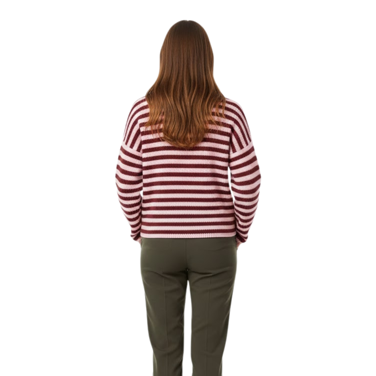 Casual turtleneck sweater, ribbed knit, long-sleeve zip-up cardigan for women