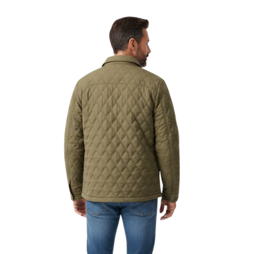 Cardigan da uomo in pile soffice a quadri diamante