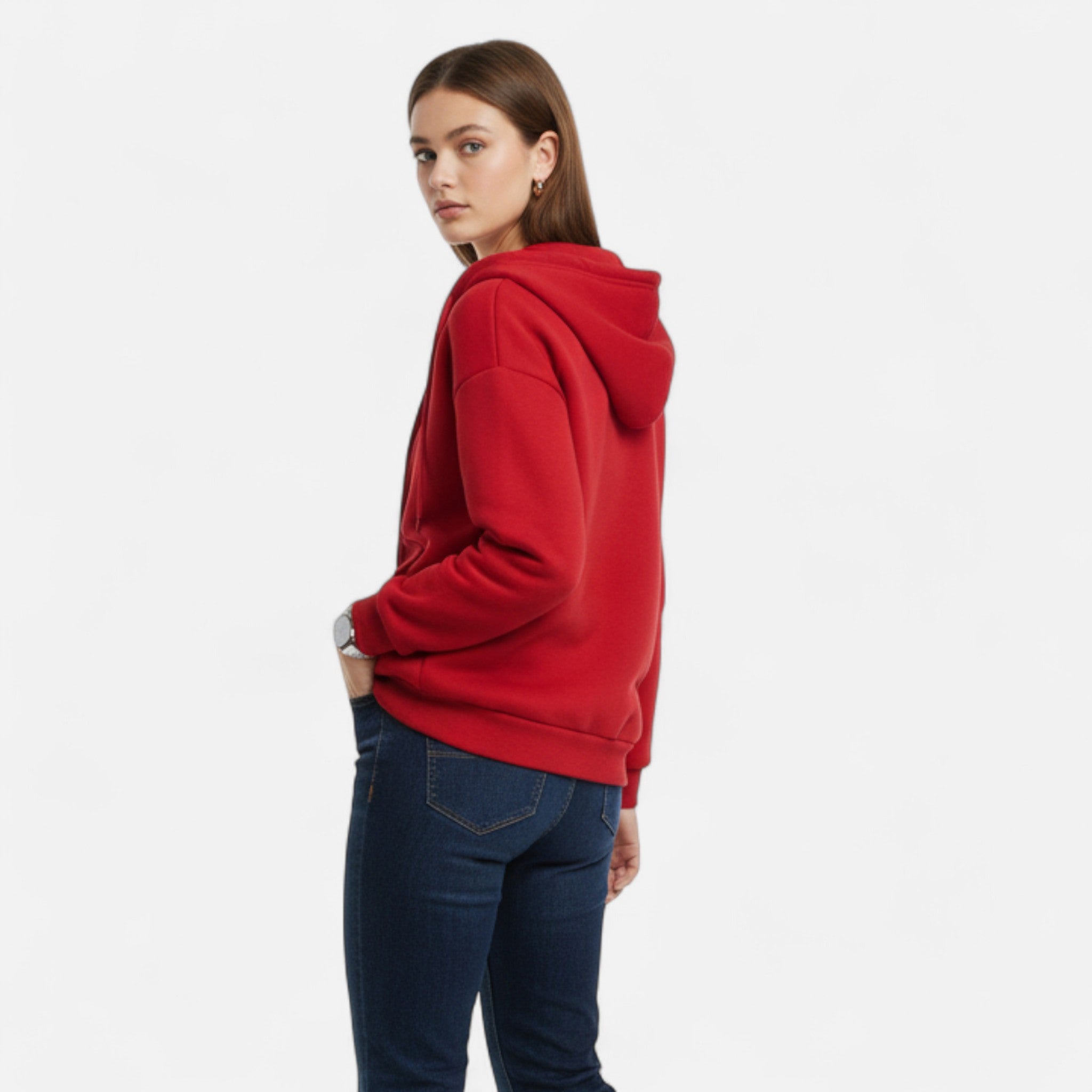 Ancienne Monde | Sweat com Capuz e Fecho de Correr Mulher