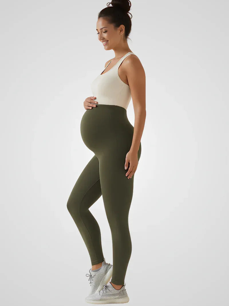 Legginsy do jogi dla kobiet w ciąży z wysokim stanem