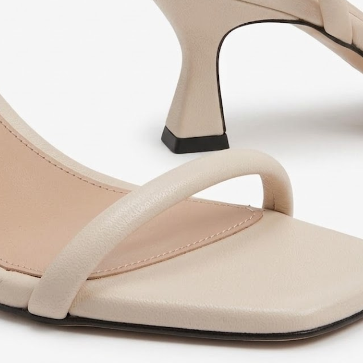 Zapatos Minimalistas Nu-Pieds con Tacón Bobina y Punta Cuadrada para Mujer con Tiras Finas