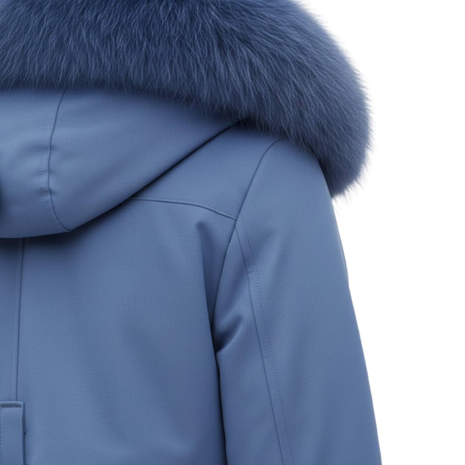 Parka Feminina Longa Reforçada e Quente com Forro de Lã e Capuz com Pêlo