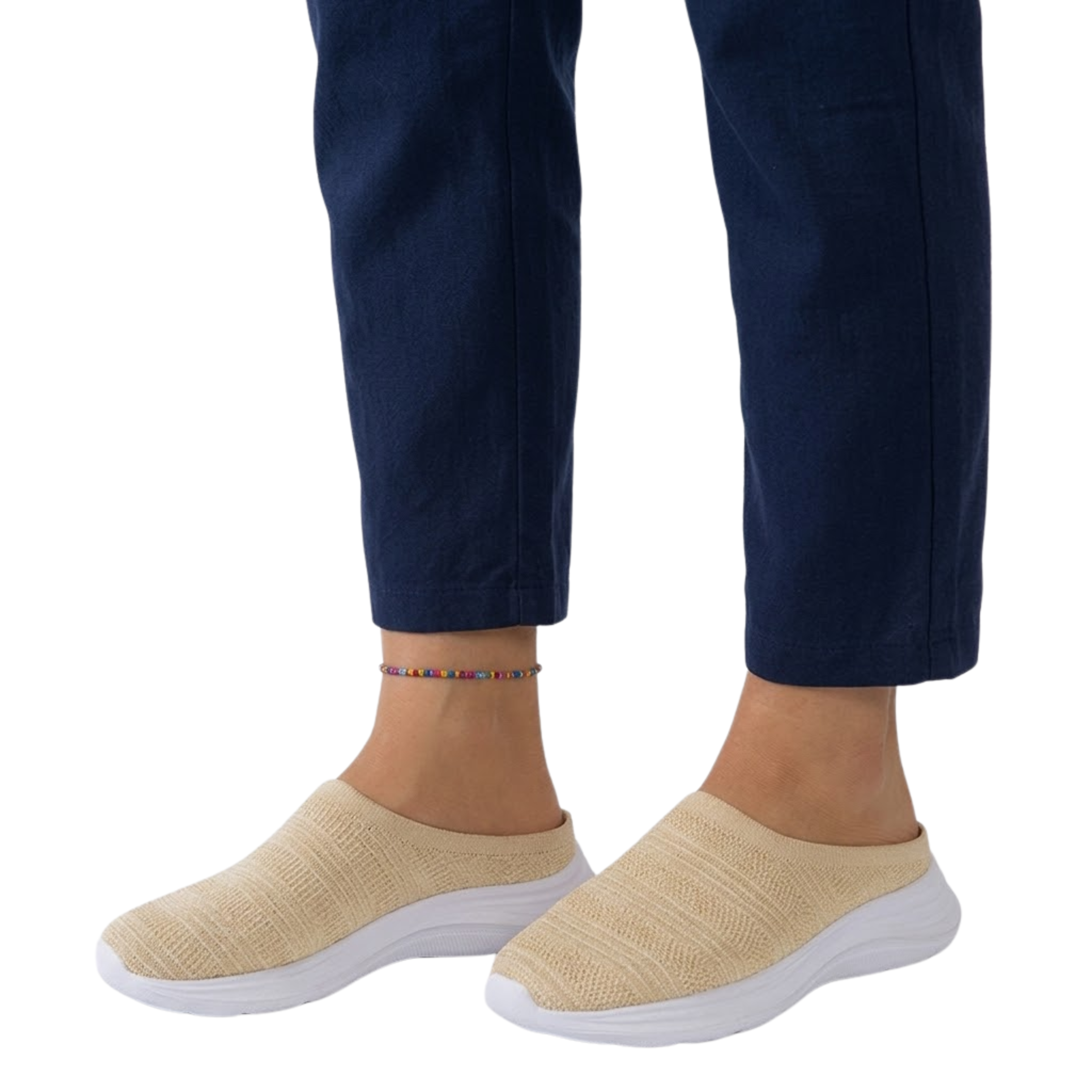 Zapatillas para mujer de malla transpirable con suela ergonómica