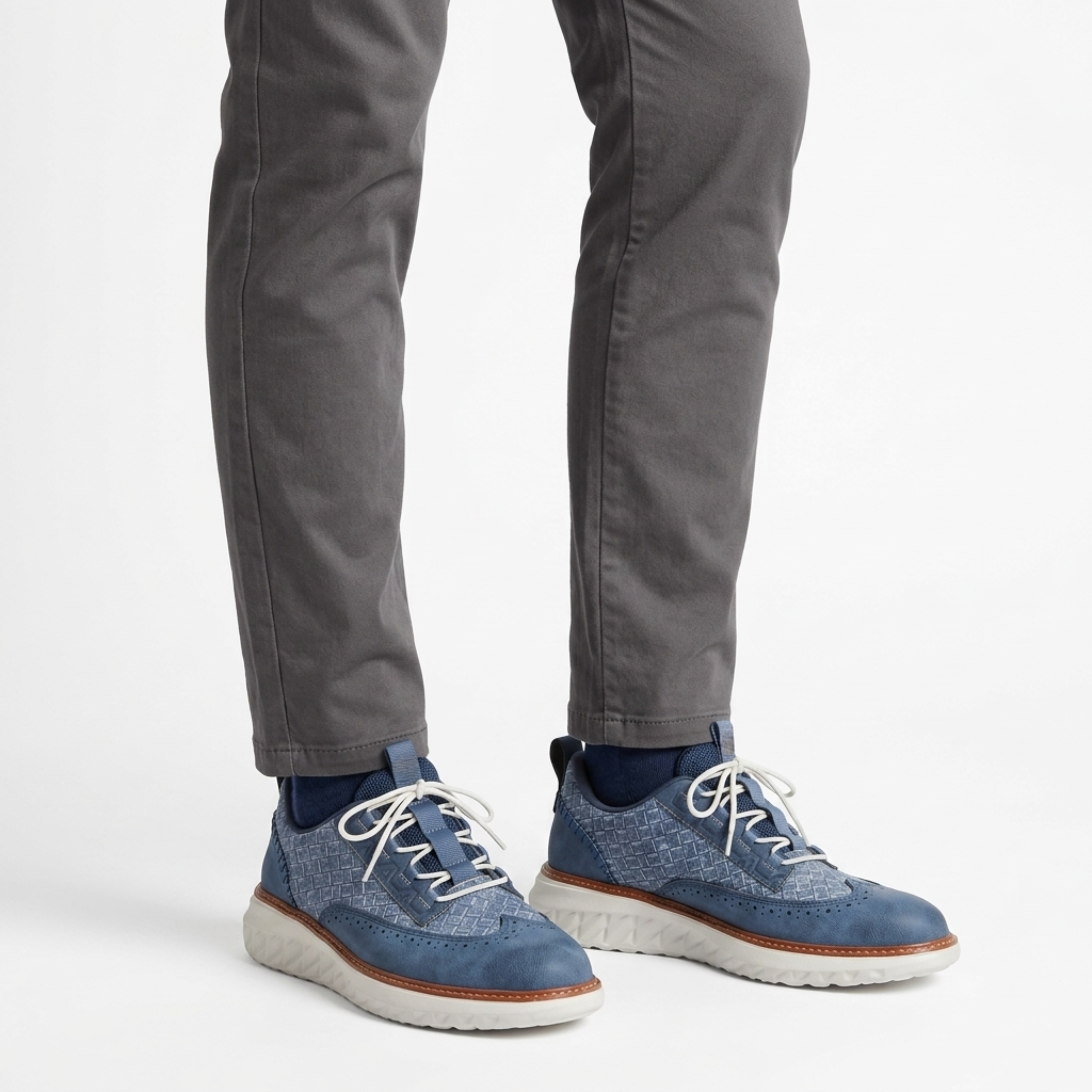 Genuine leather sneakers — comfortable walking shoes — casual