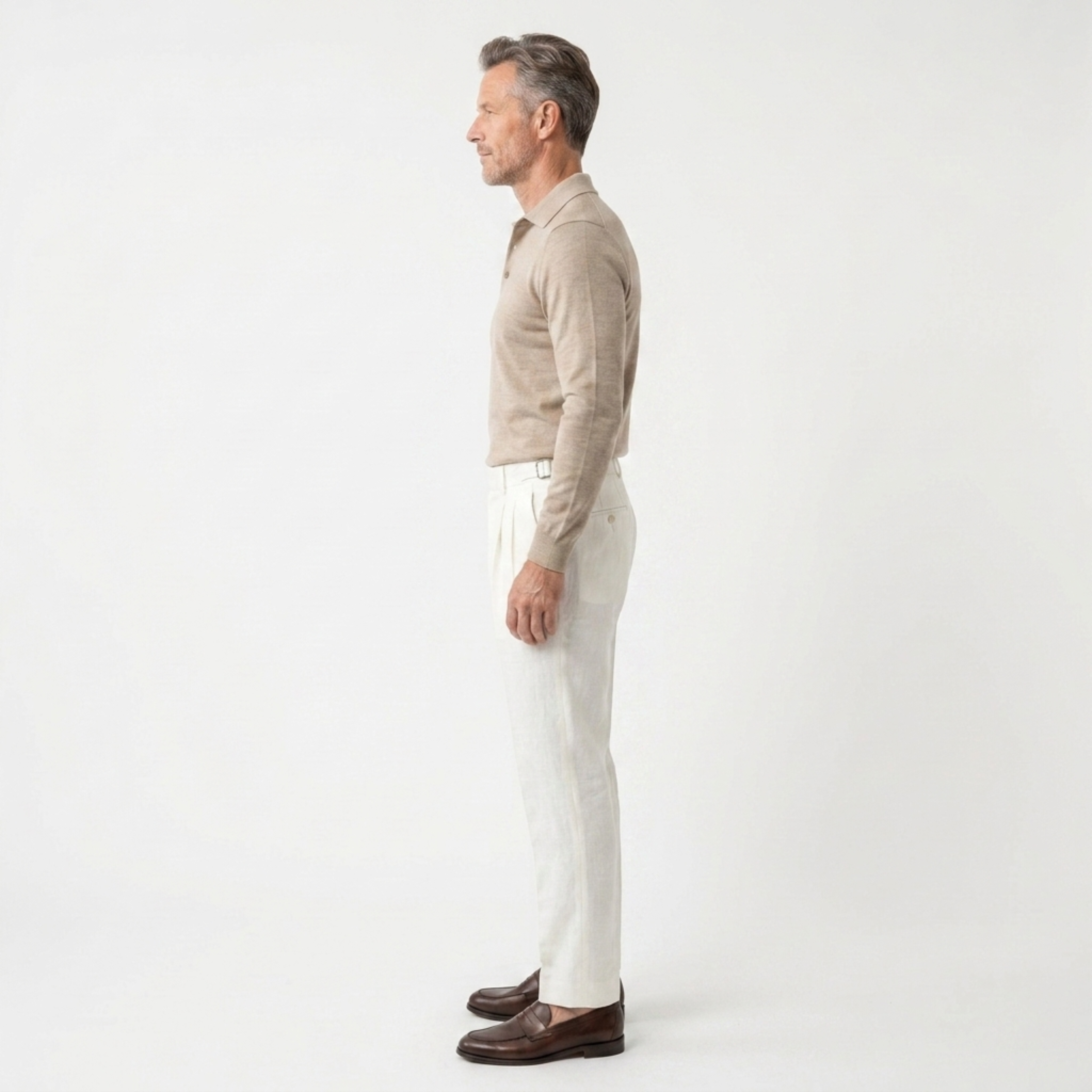 Men's dress pants — 100% linen — double pleat — formal ceremonies