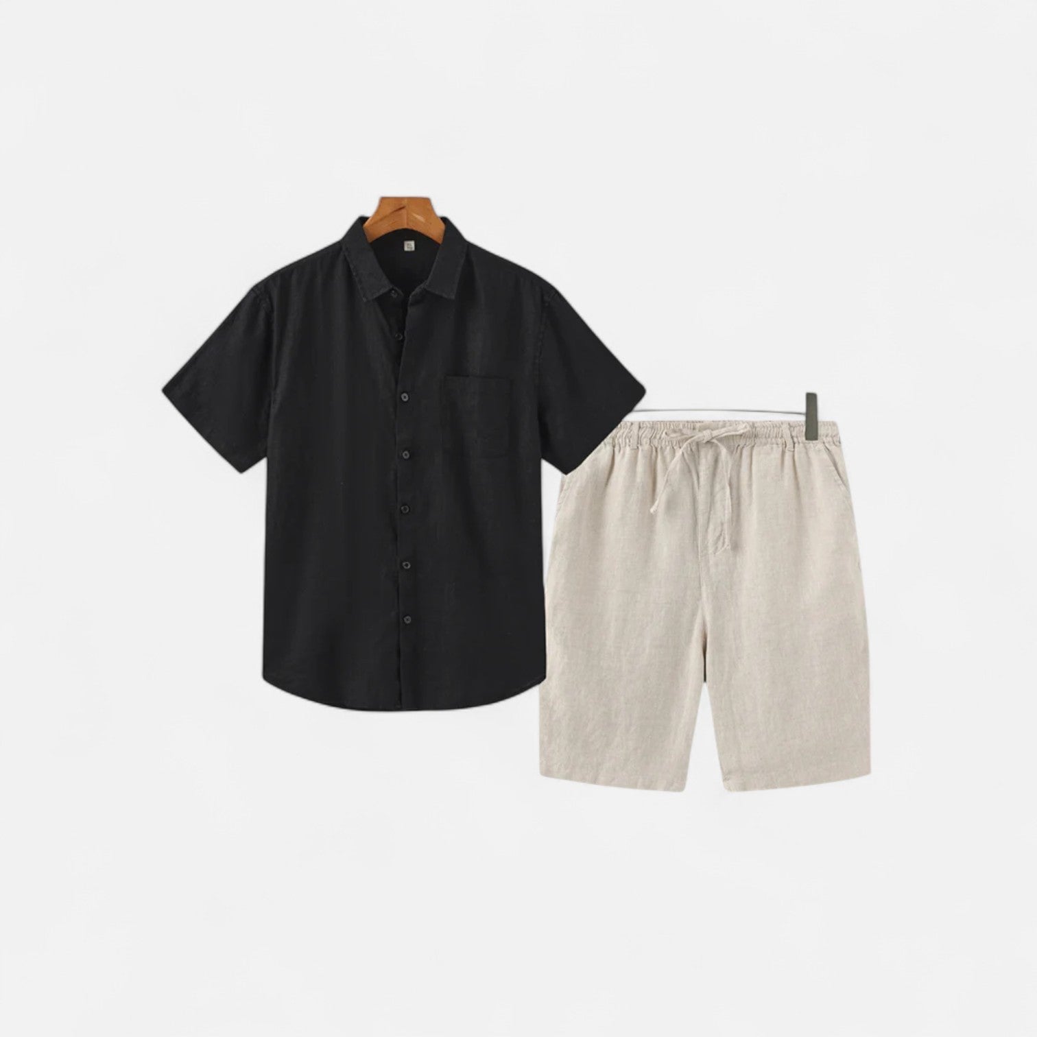 Ancienne Monde | Ensemble en Lin pour Homme – Confort Léger, Élégance Estivale Raffinée