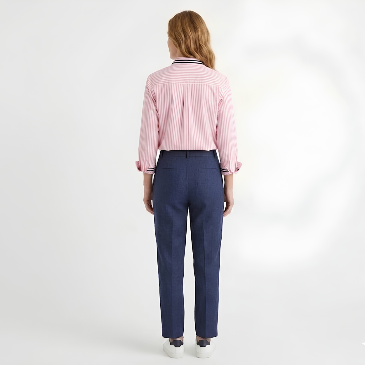 Camisa de Rayas para Mujer con Botones y Corte Clásico Casual