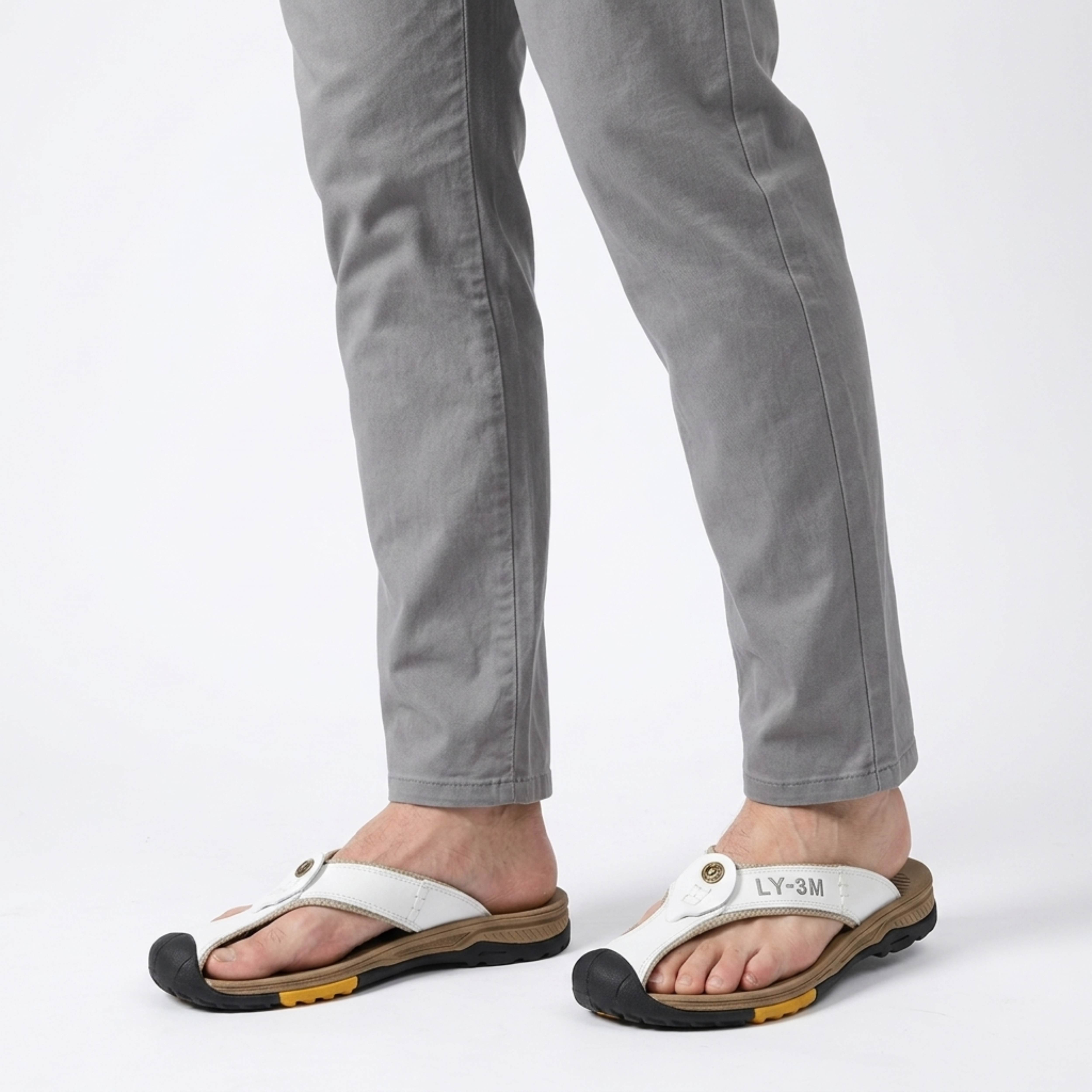 Men's Beach Flip-Flops — Non-Slip Thong Sandals — Summer