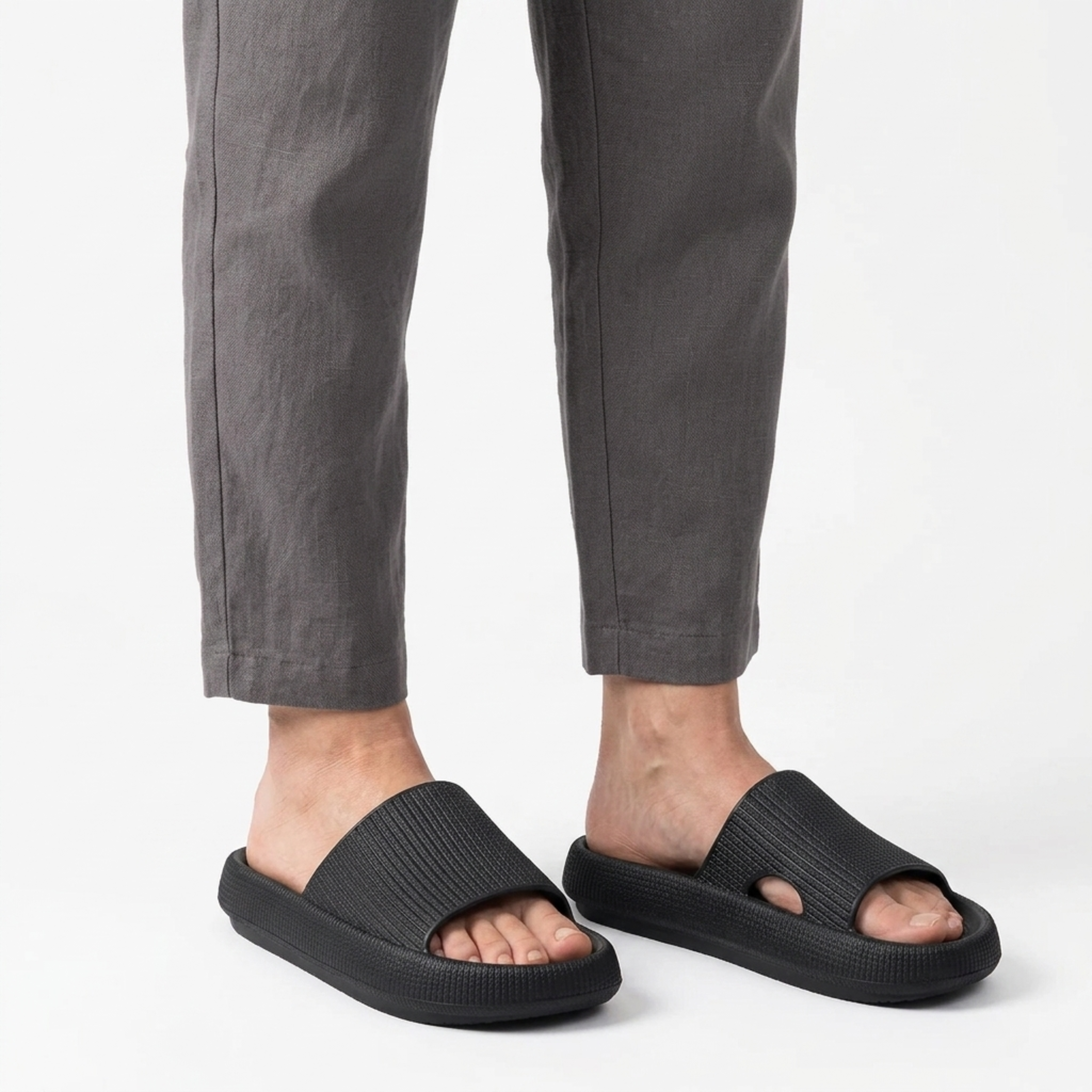 Zapatillas de casa unisex — suela de soporte — confort interior
