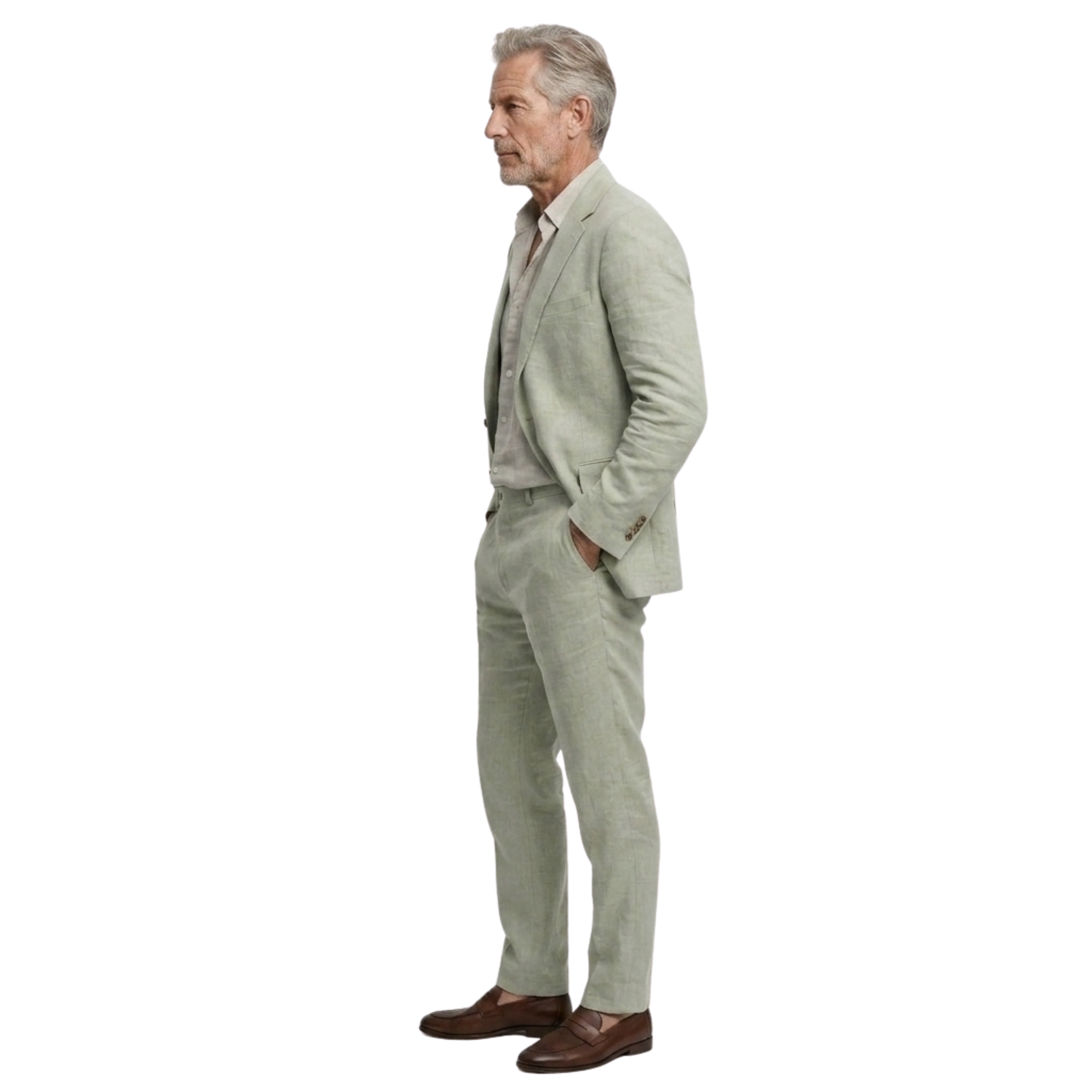 Costume homme coupe ajustée — deux pièces — mariage et bureau