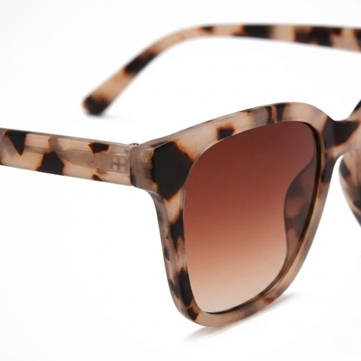 Oversized Square Sunglasses for Women with Thick Frame and Tinted Lenses