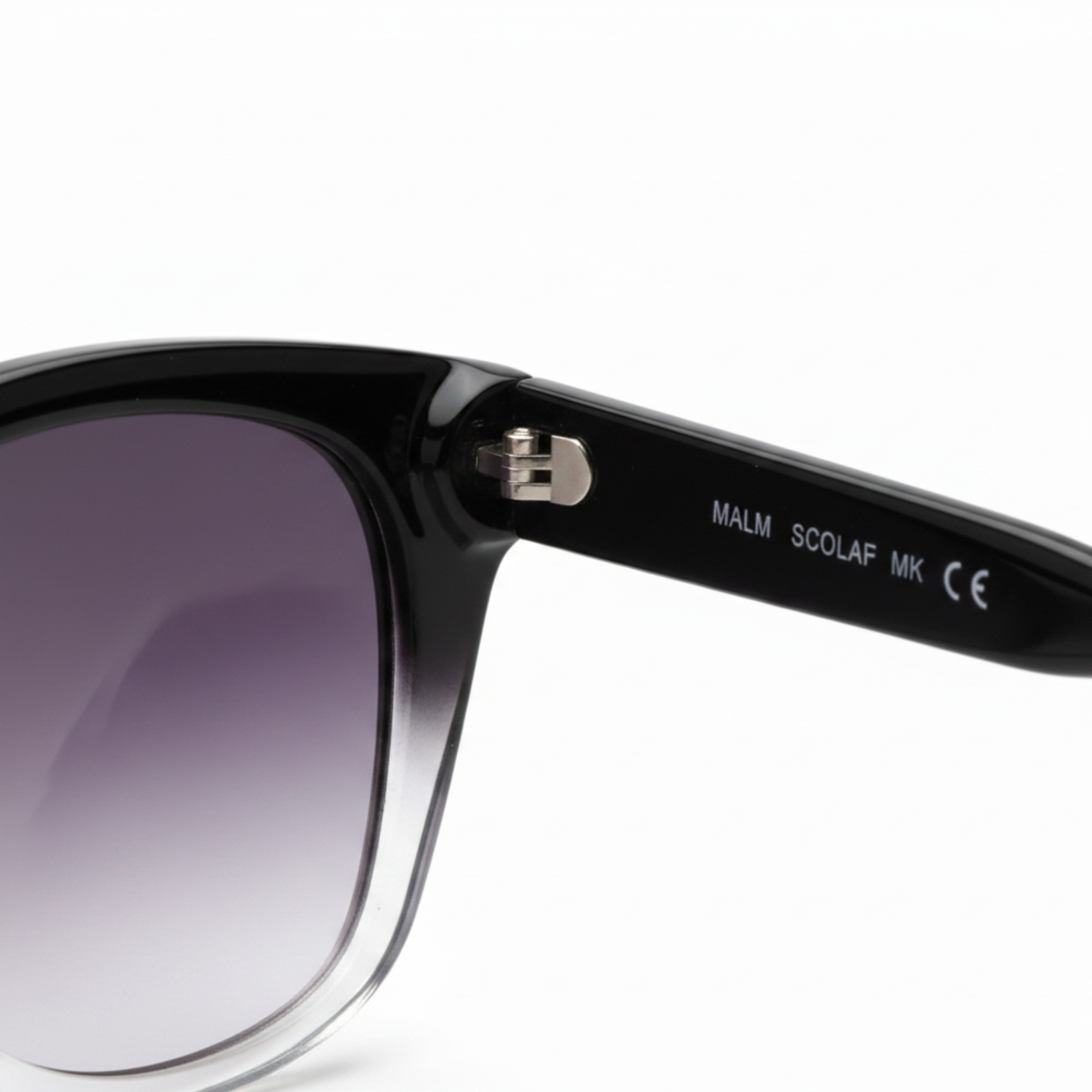 Lunettes de soleil œil de chat oversize avec monture et verres dégradés