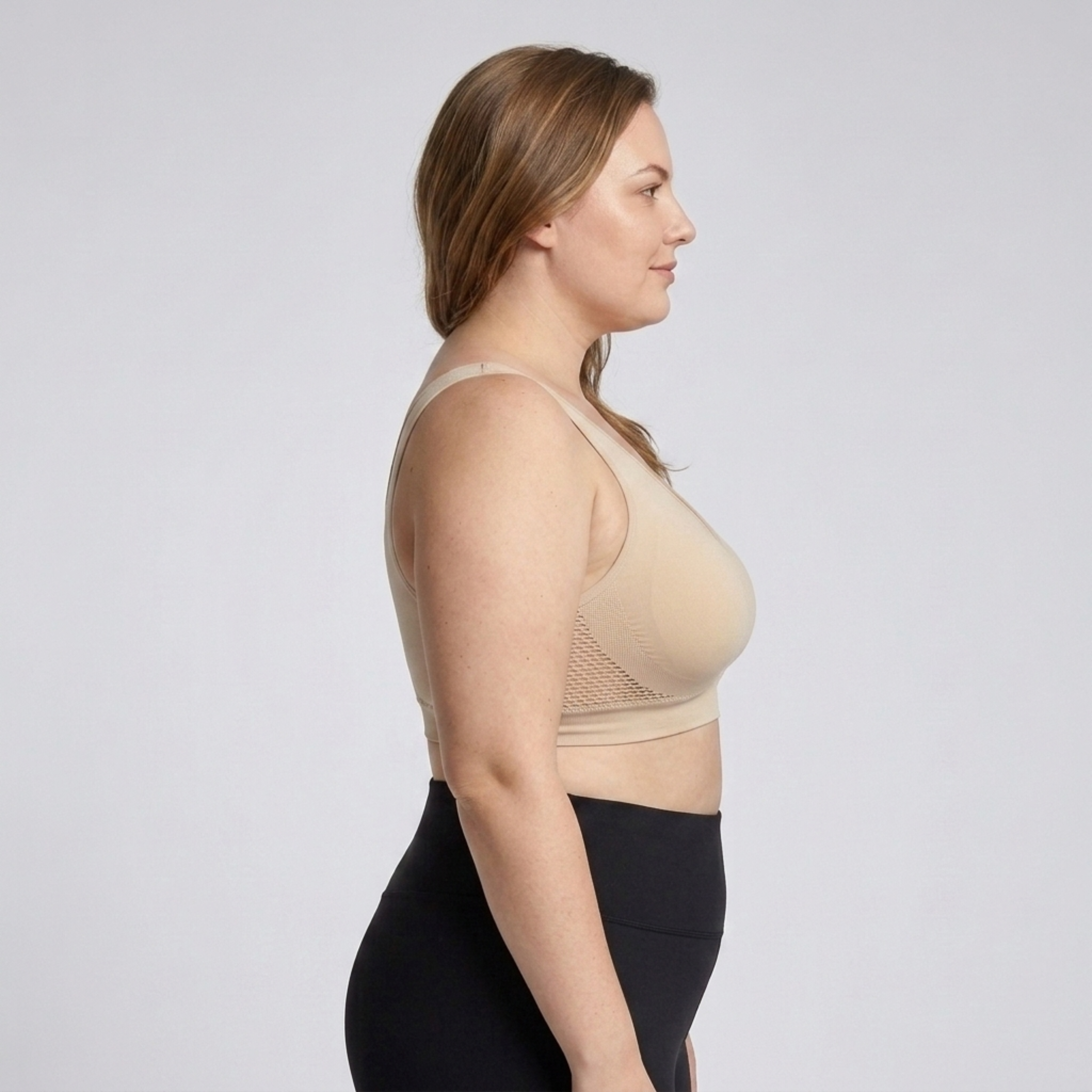 Reggiseno sportivo taglia grande da donna in cotone traspirante antiurto
