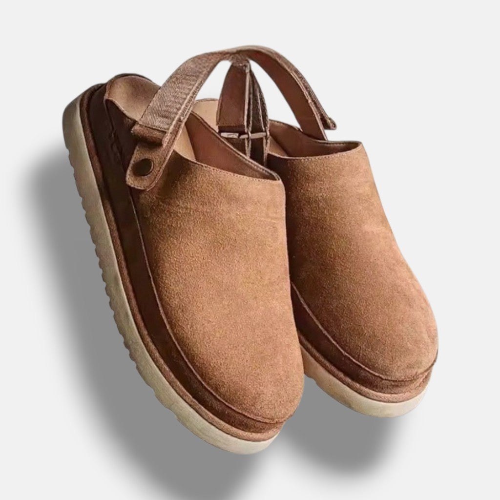 Ancienne Monde | Pantoufles en cuir homme - Confort haut de gamme velours