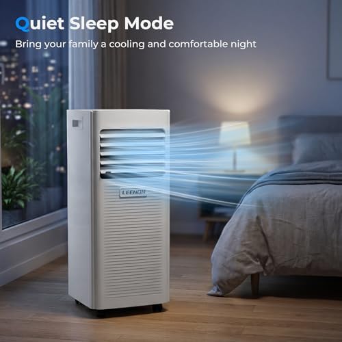 Aire acondicionado portátil 3 en 1 de 9000 BTU para habitaciones pequeñas y dormitorios