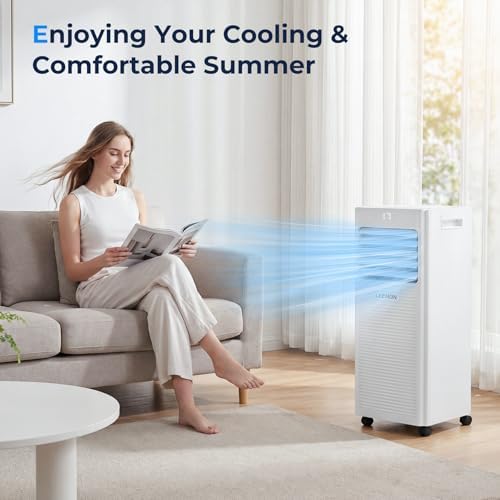 Aire acondicionado portátil 3 en 1 de 9000 BTU para habitaciones pequeñas y dormitorios