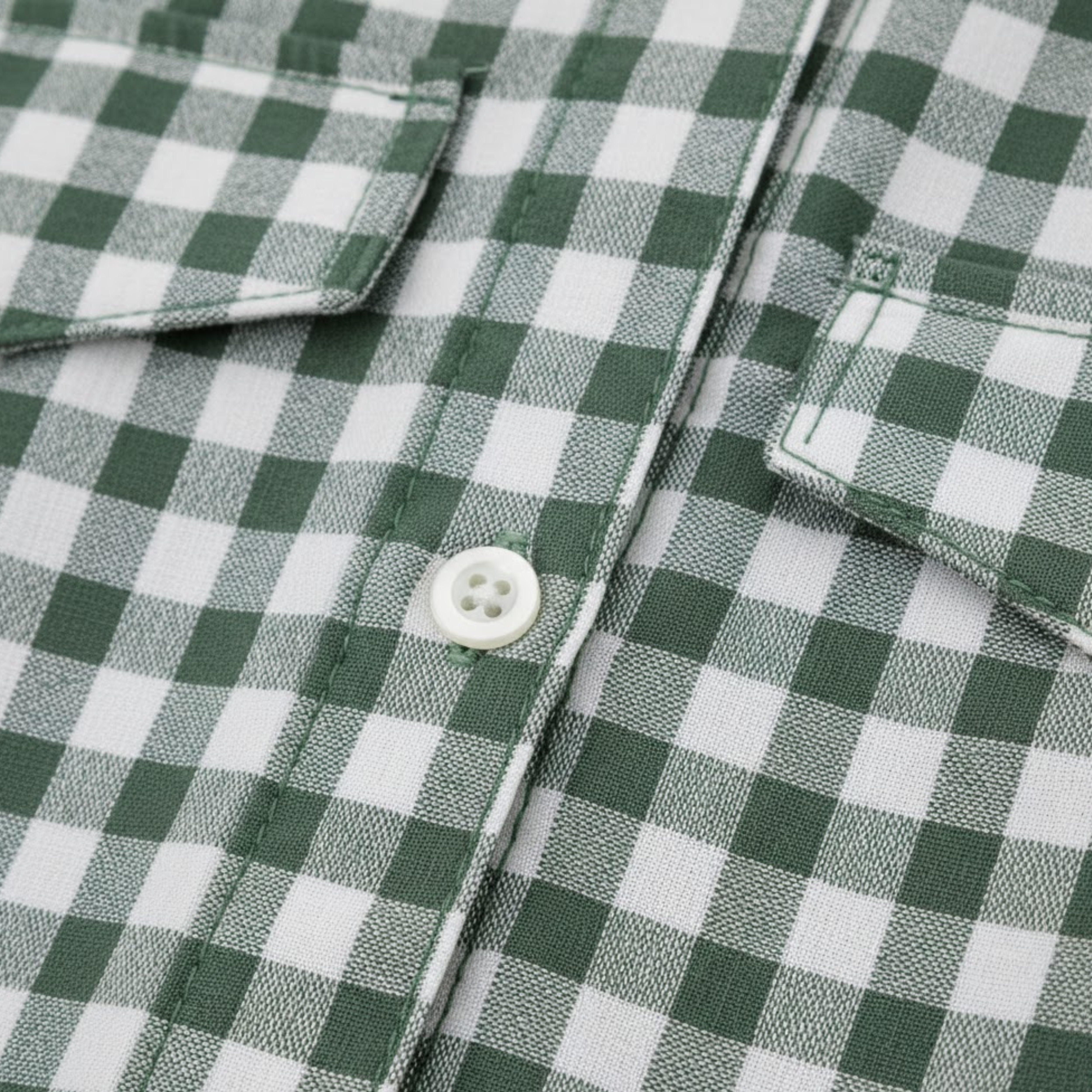 Bata Camisón Largo a Cuadros para Mujer con Cuello Clásico y Mangas Cortas