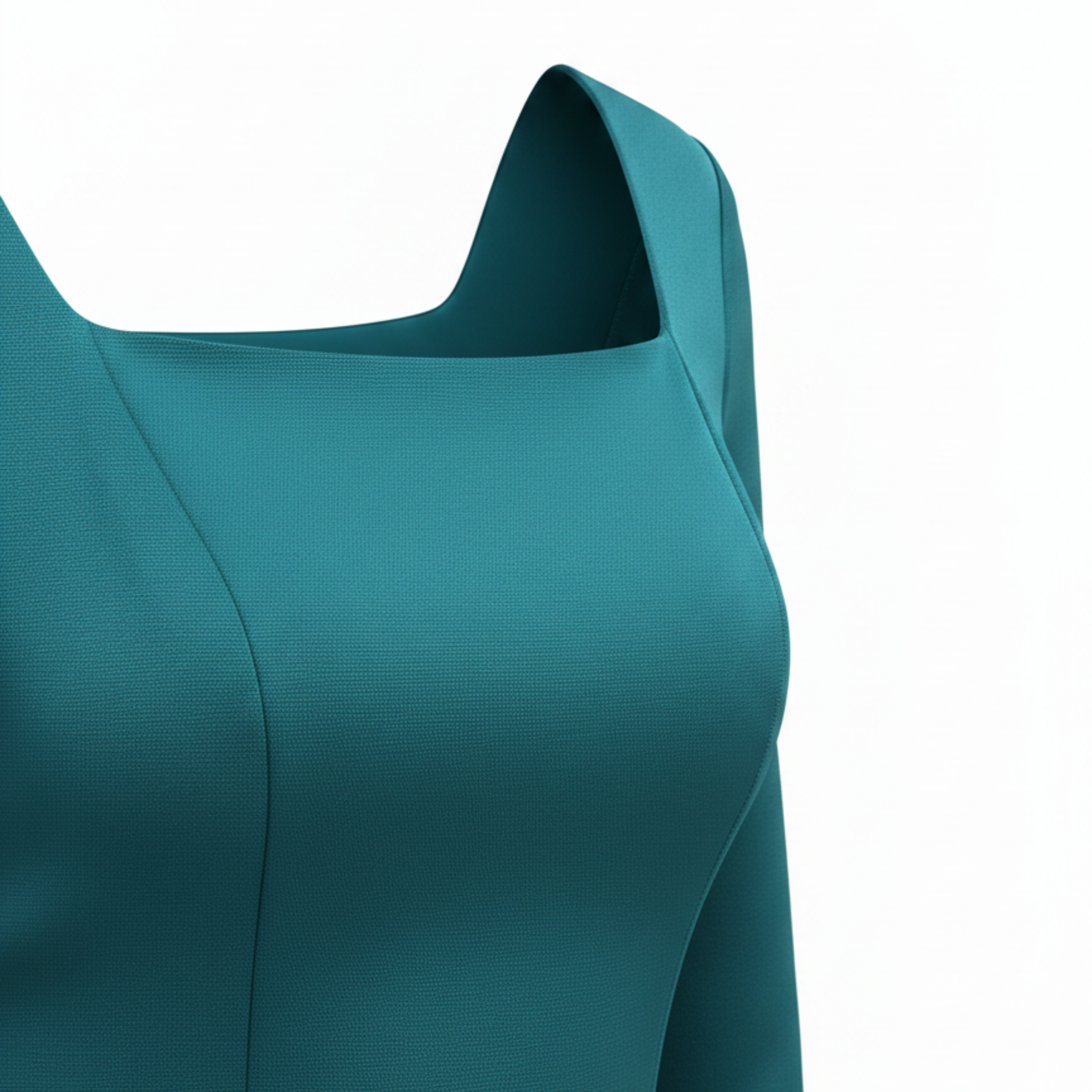Midi ausgestelltes Abendkleid mit 3/4-Ärmeln für Hochzeitsgäste