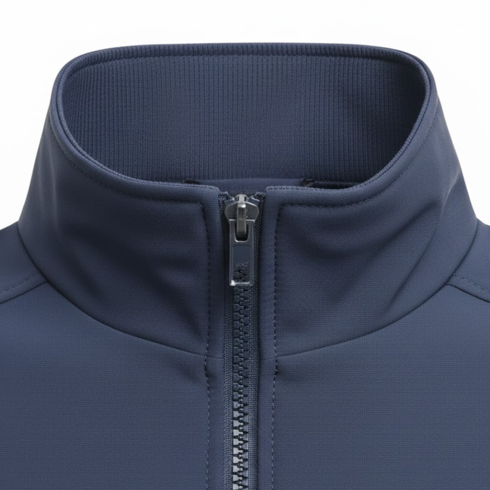 Light bomber jacket for men with stand-up collar and zipper, slim fit