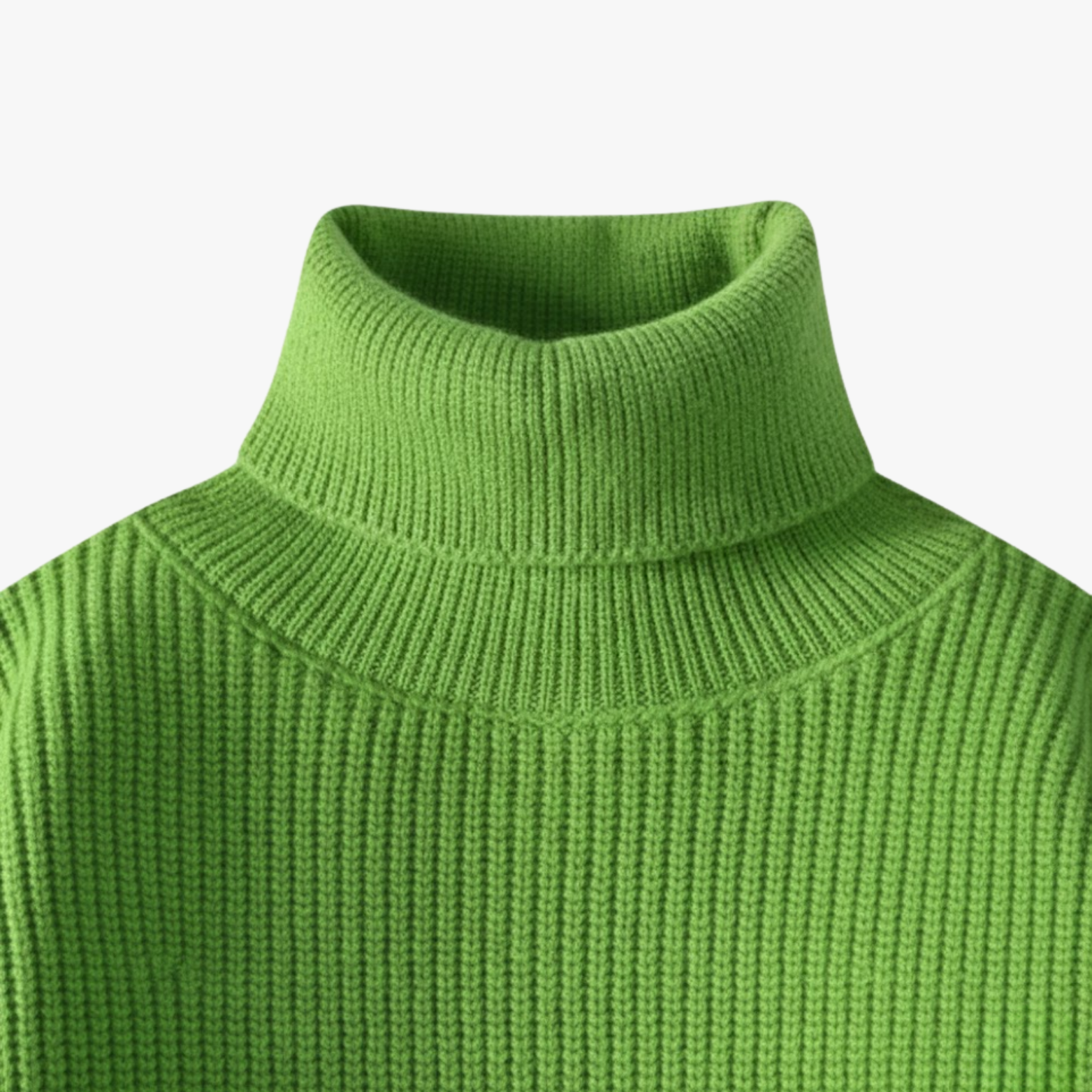 New men's turtleneck sweater, youthful and dynamic style, loose and relaxed fit, warm patchwork knit