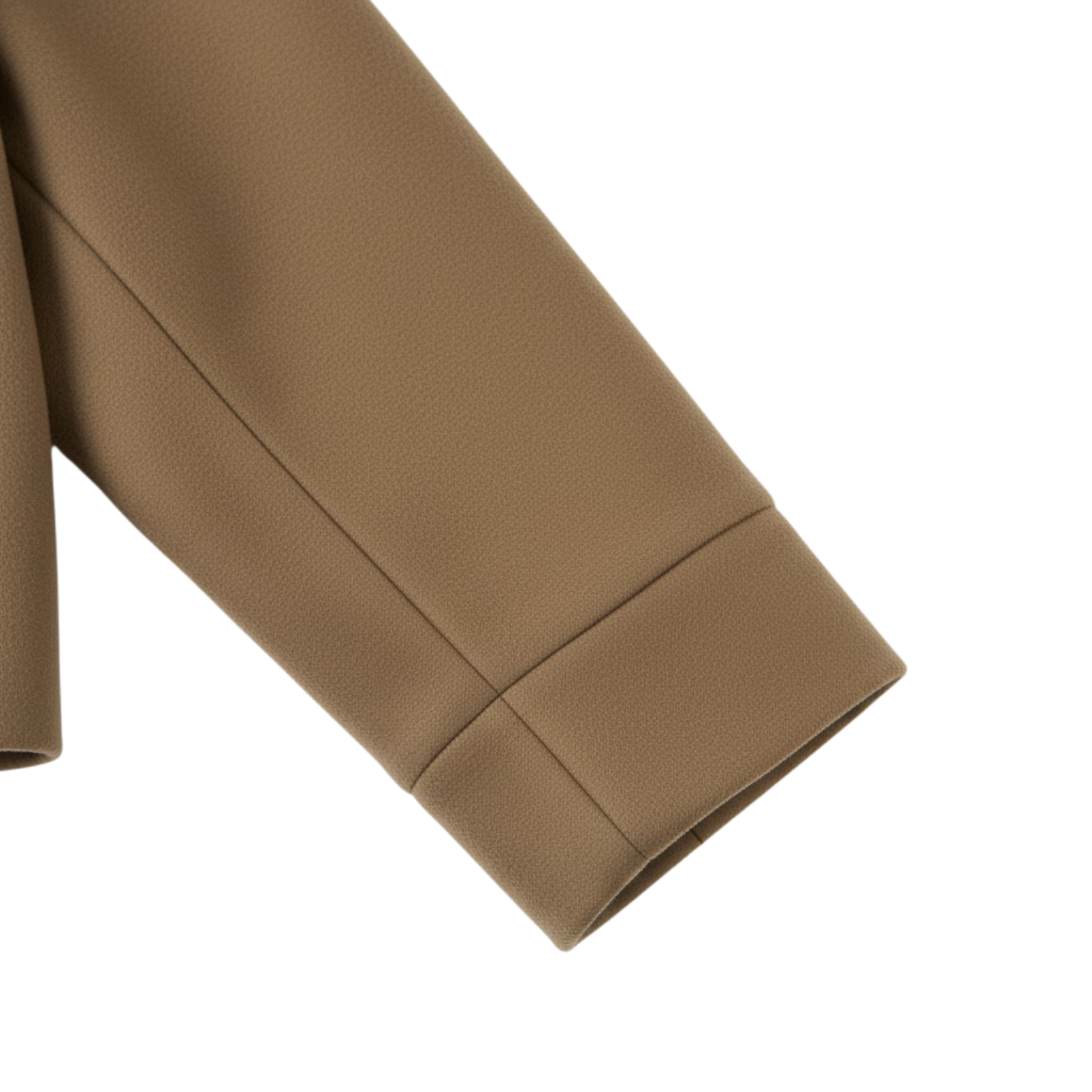 Women's winter coat in wool with a stand-up collar, single-breasted, loose fit and long sleeves