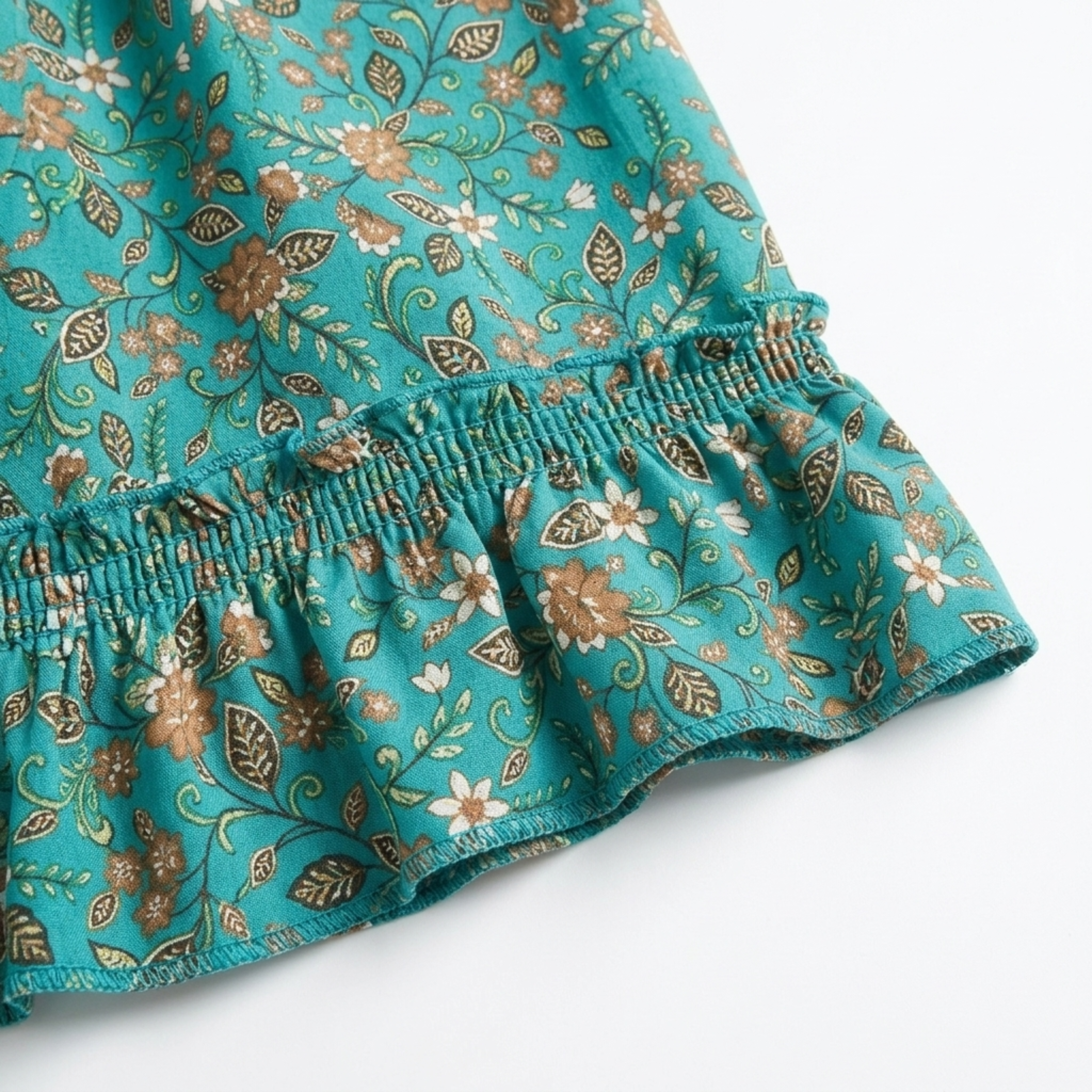 Vestito estivo taglia grande da donna svasato con spalline e stampa floreale