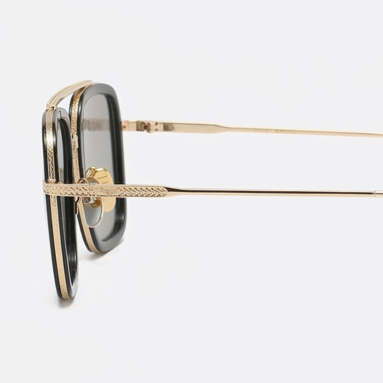 Square Aviator Glasses with Lightweight Frame and UV Protection Lenses