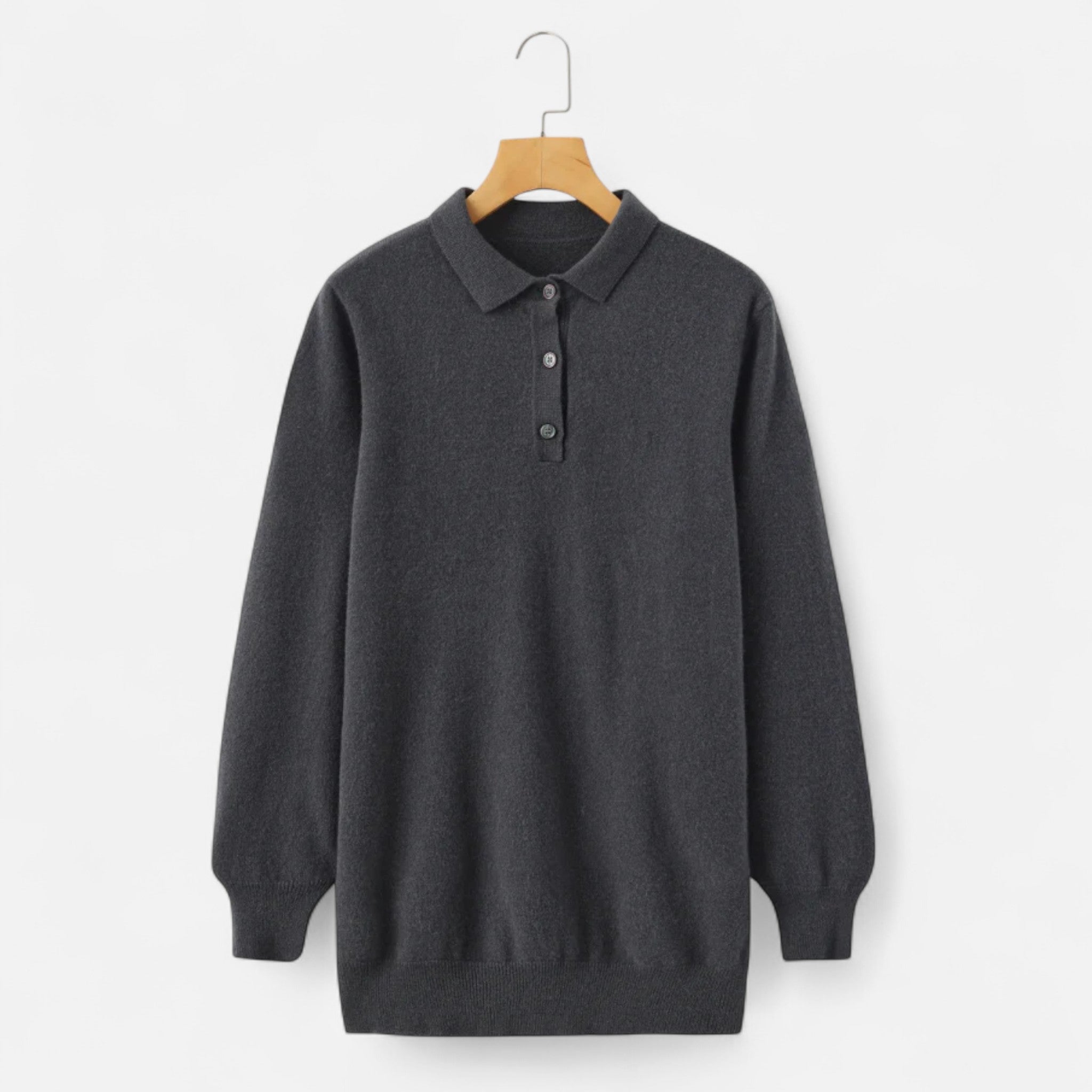 Ancienne Monde | Camisola Polo de Gola em Lã Merino Homem