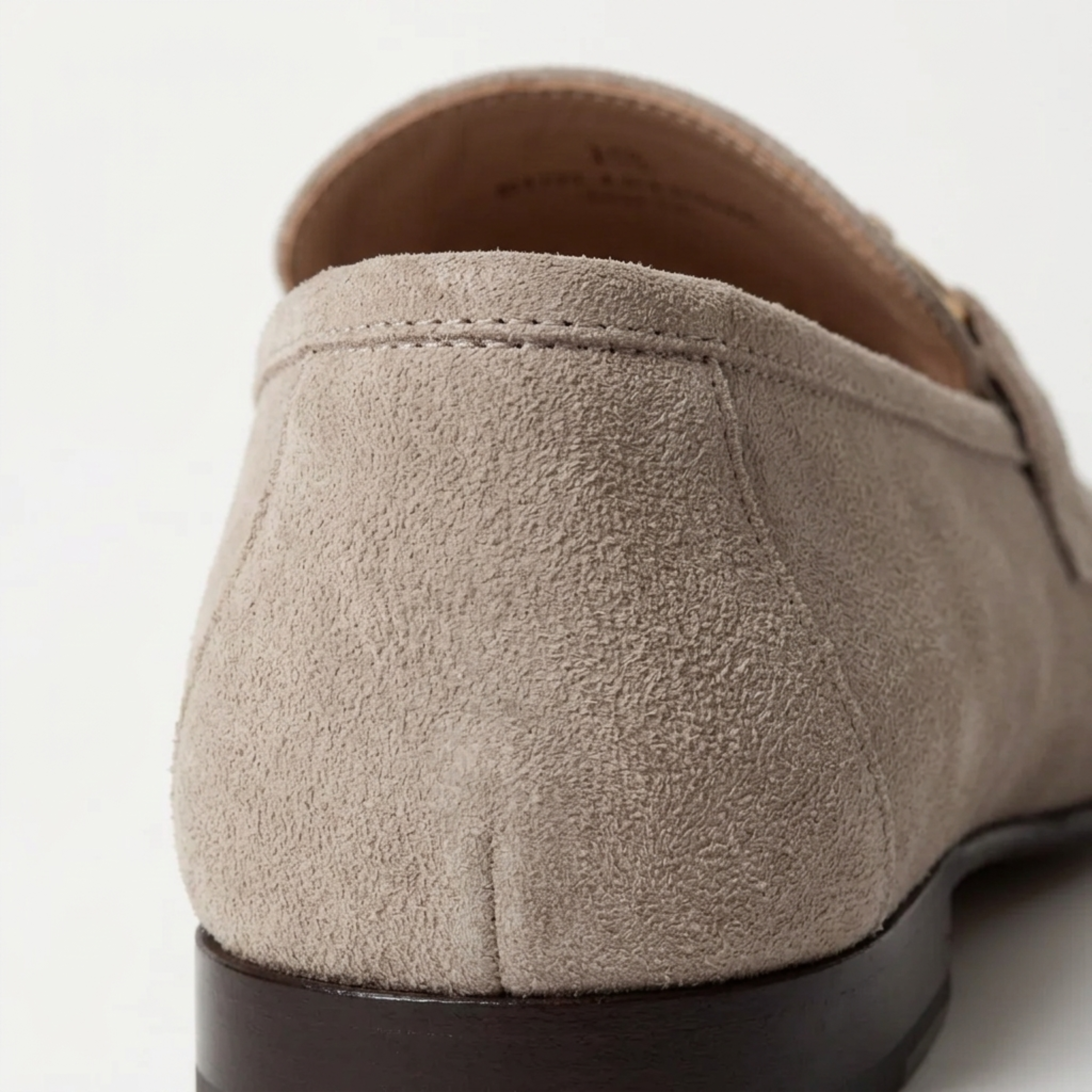 Men's Suede Loafers — Bit Detail — Office and Formal