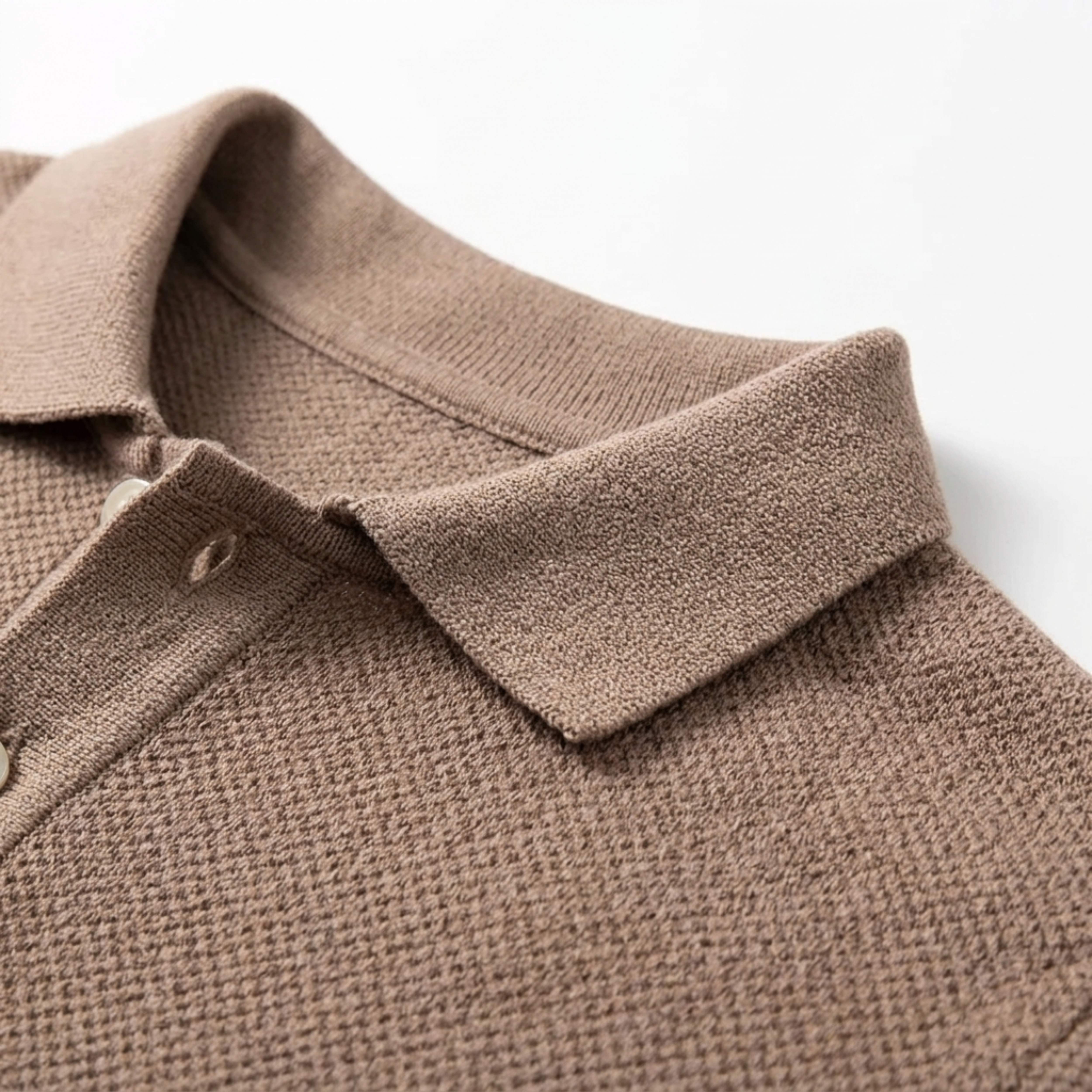 Pánské polo z bavlněného úpletu, slim fit — pohodlné