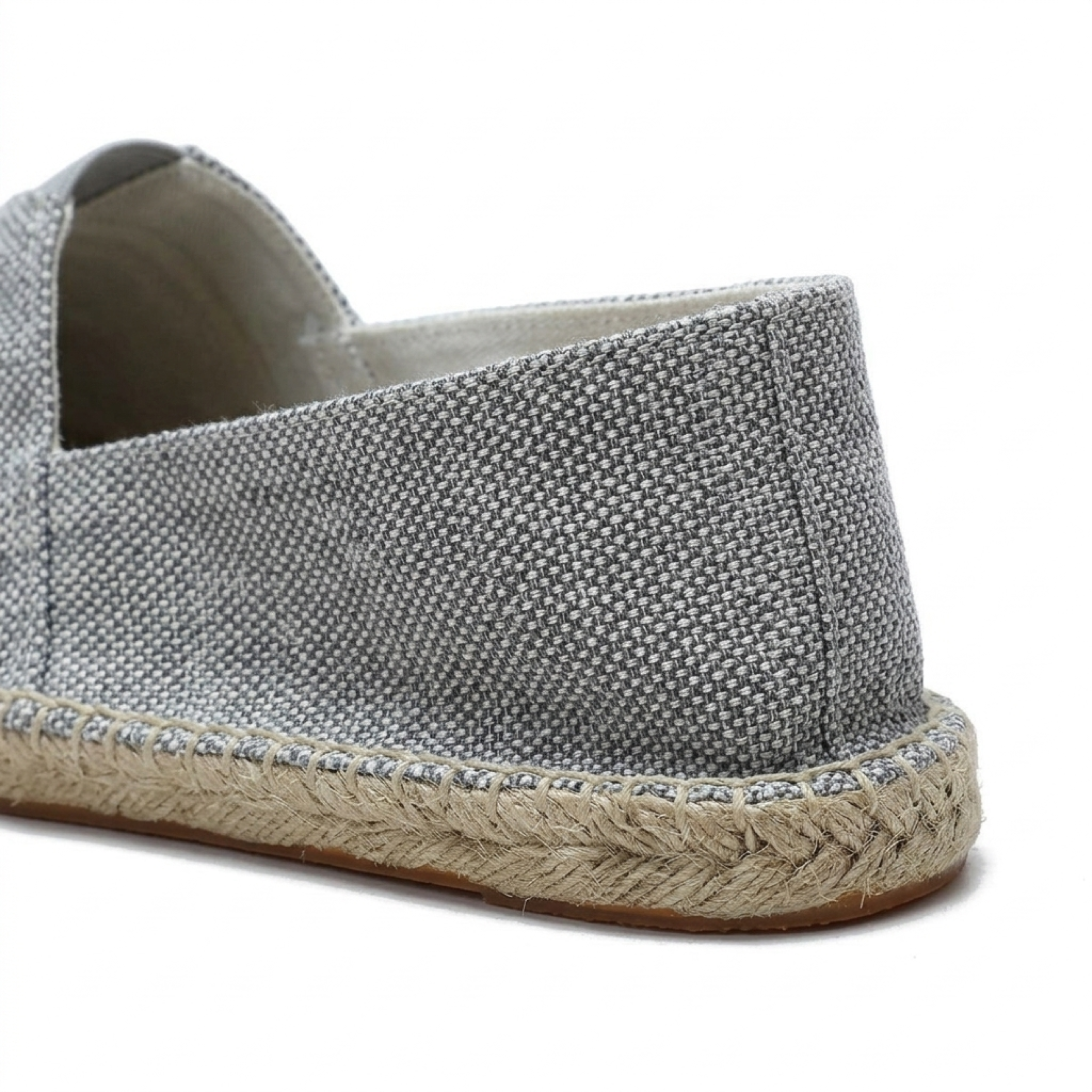 Espadrillas in lino da uomo — mocassini slip-on in tela — spiaggia e vacanze