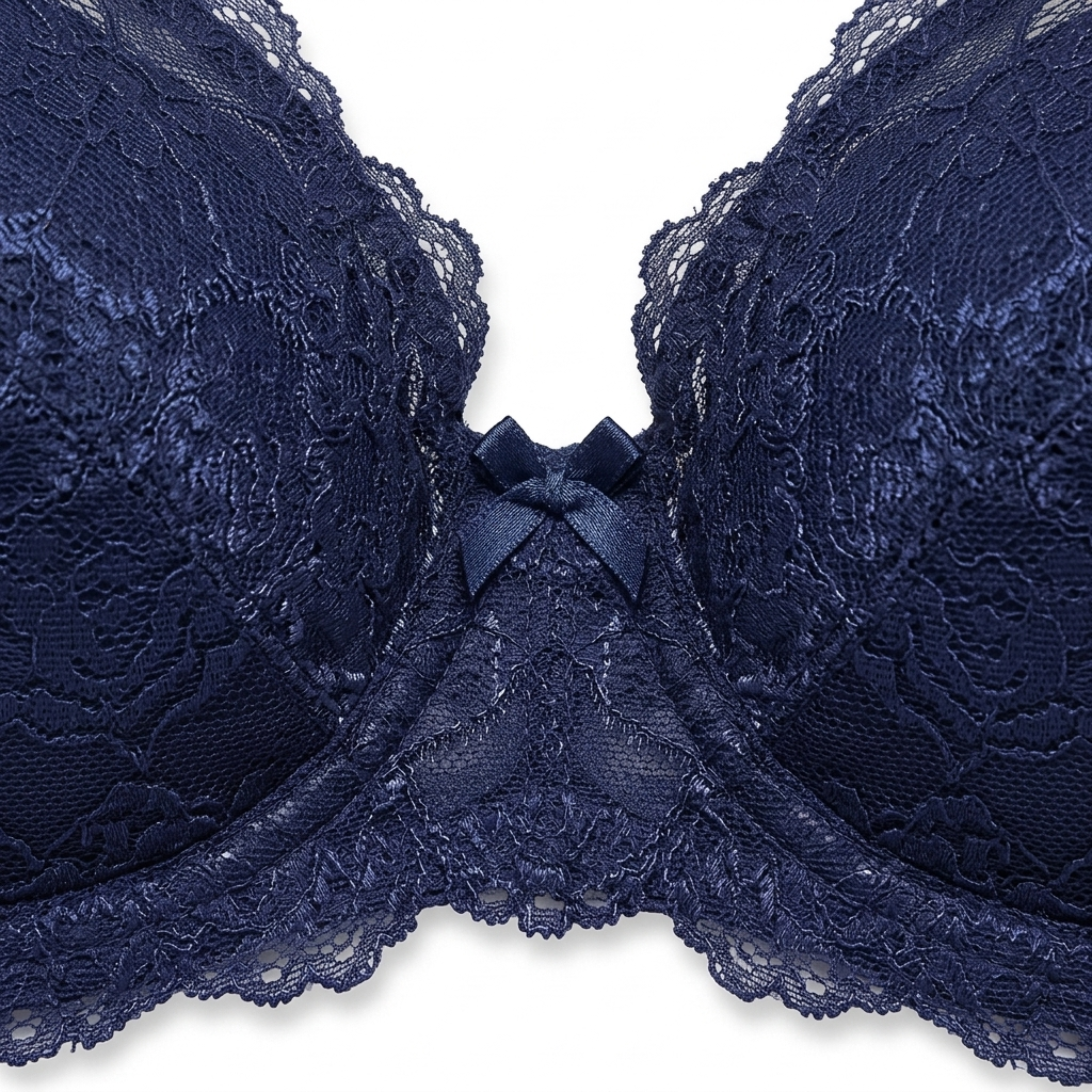 Reggiseno taglie forti da donna con ferretto e dettagli in pizzo