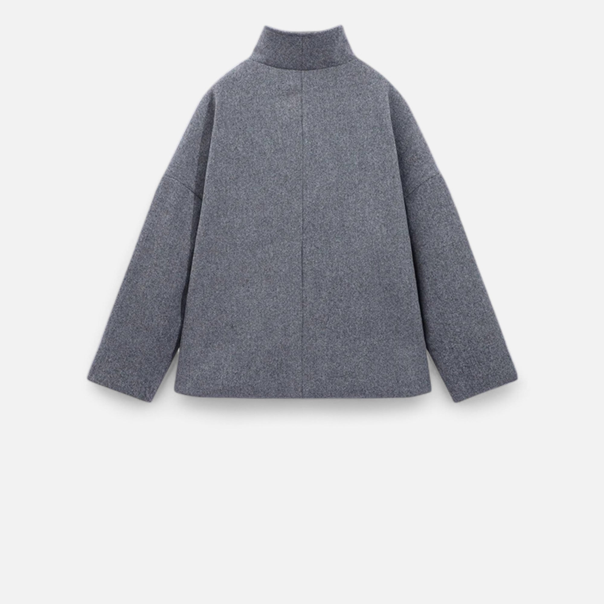 Ancienne Monde | Manteau Court Femme Col Haut Chic