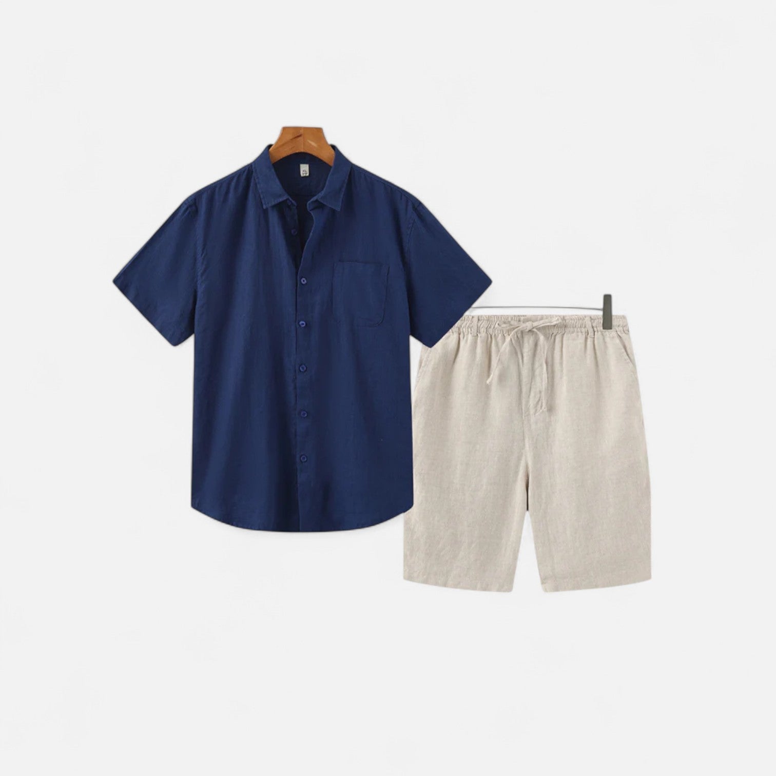 Ancienne Monde | Ensemble en Lin pour Homme – Confort Léger, Élégance Estivale Raffinée