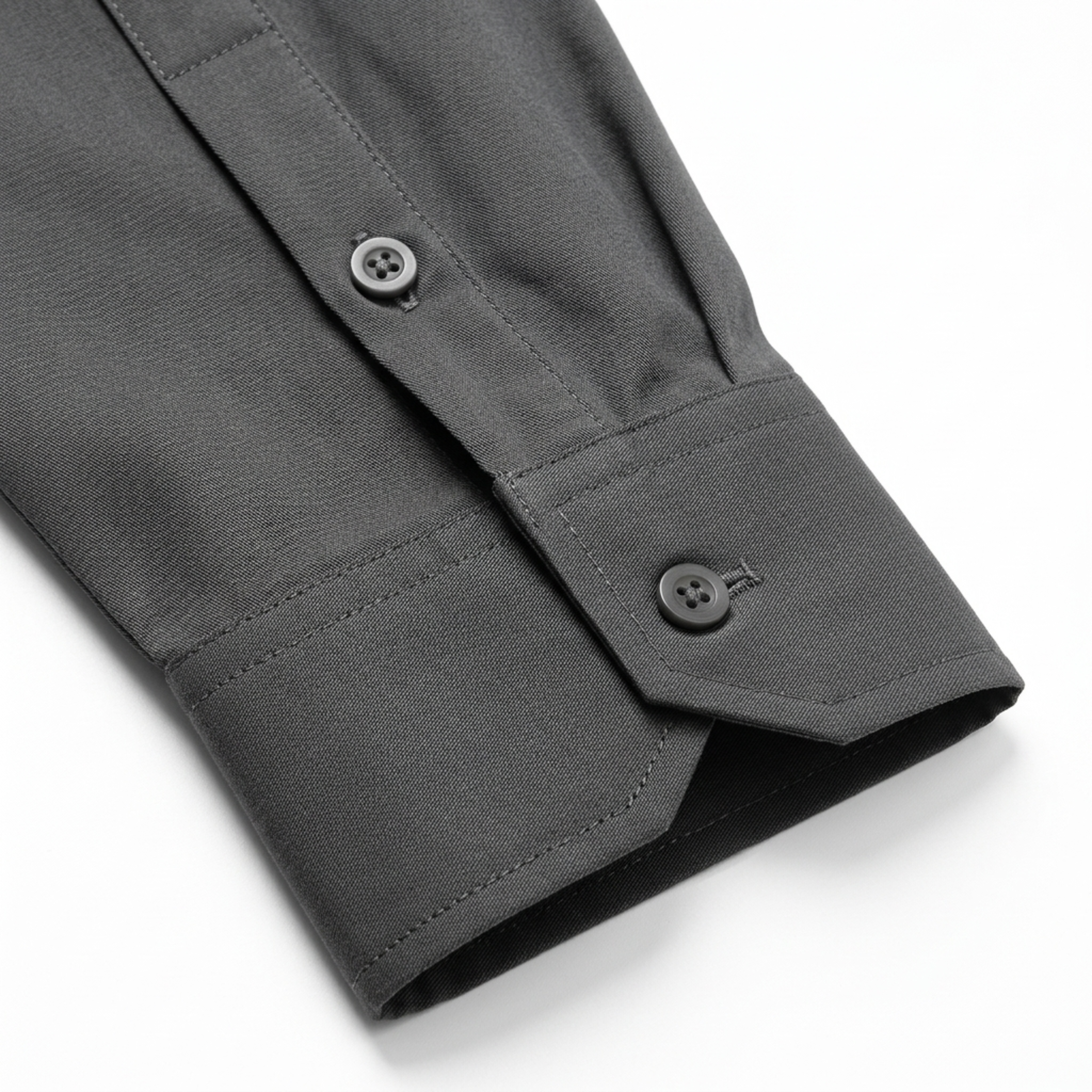Men's button-down shirt — notched collar and long sleeves — everyday