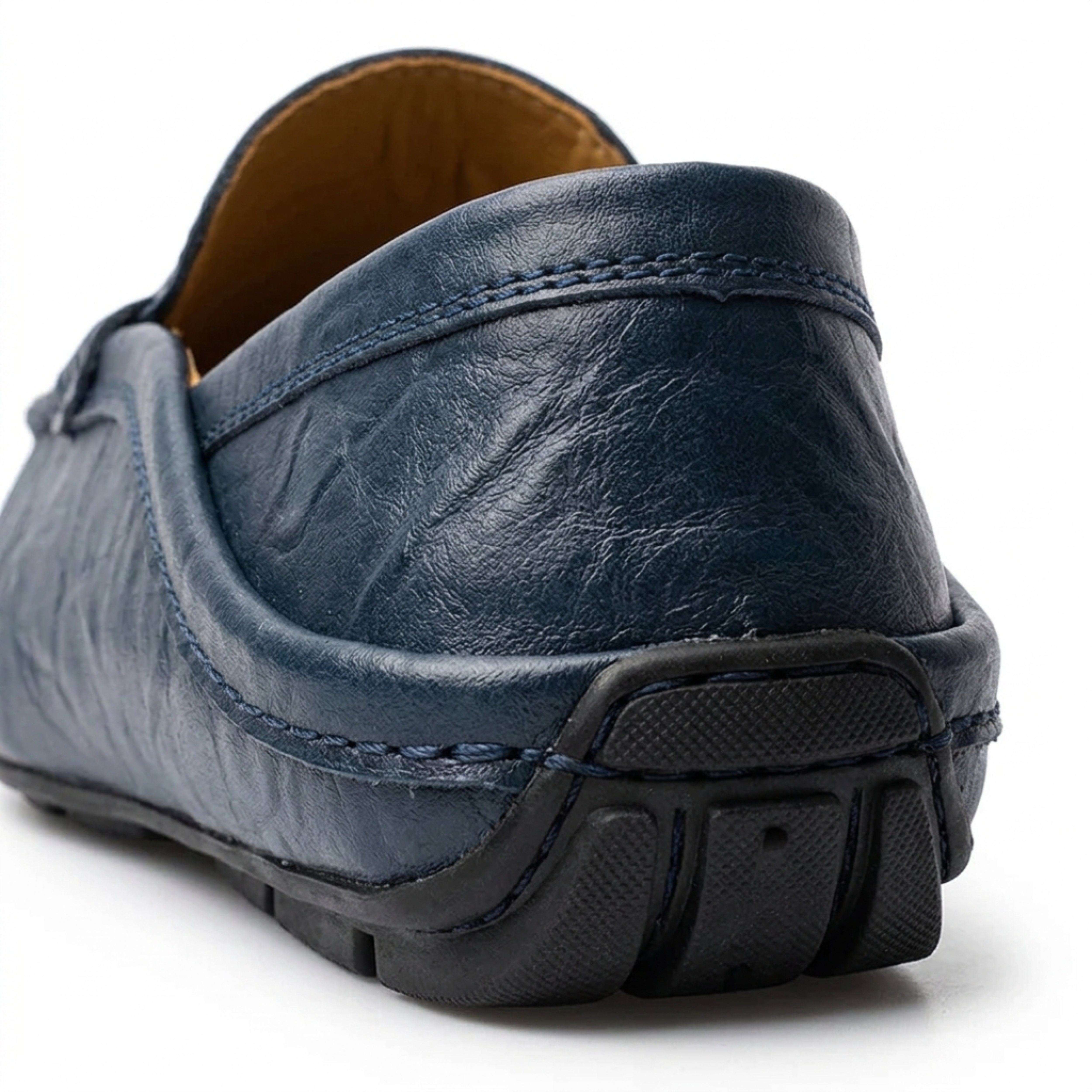 Men's leather moccasins — foldable heel — travel and casual style