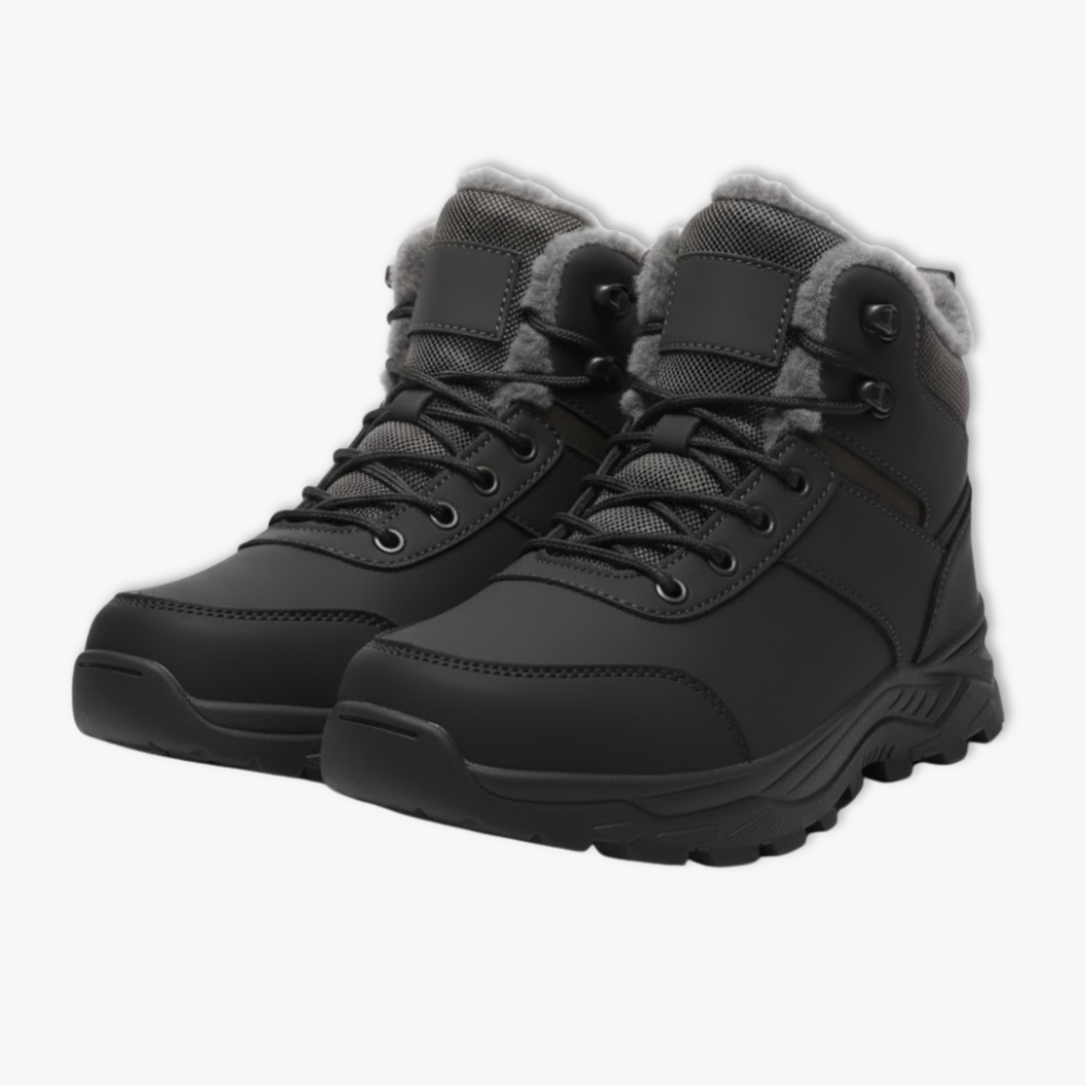 Bottes de Neige Homme – Bottes d’Hiver Chaudes avec Doublure Peluche pour Randonnée