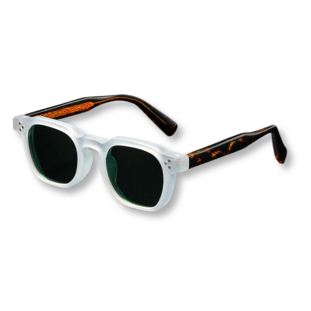 Polarized Square Sunglasses with Polycarbonate Frame and UV400 Protection