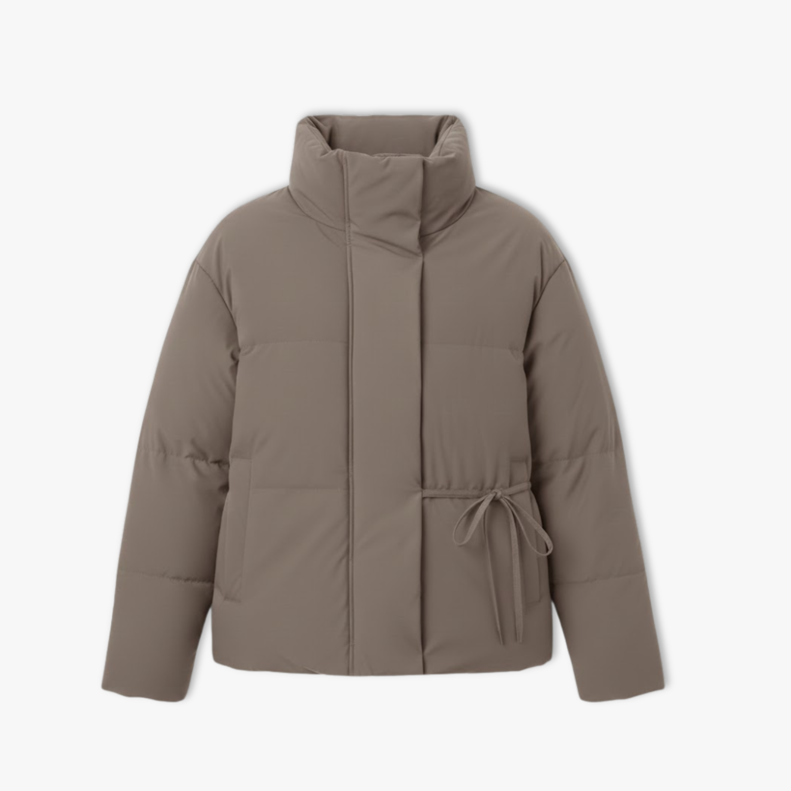 Manteau Femme Hiver Décontracté à Lacets avec Ceinture, Col Montant, Fermeture Éclair et Manches Longues Style Kimono