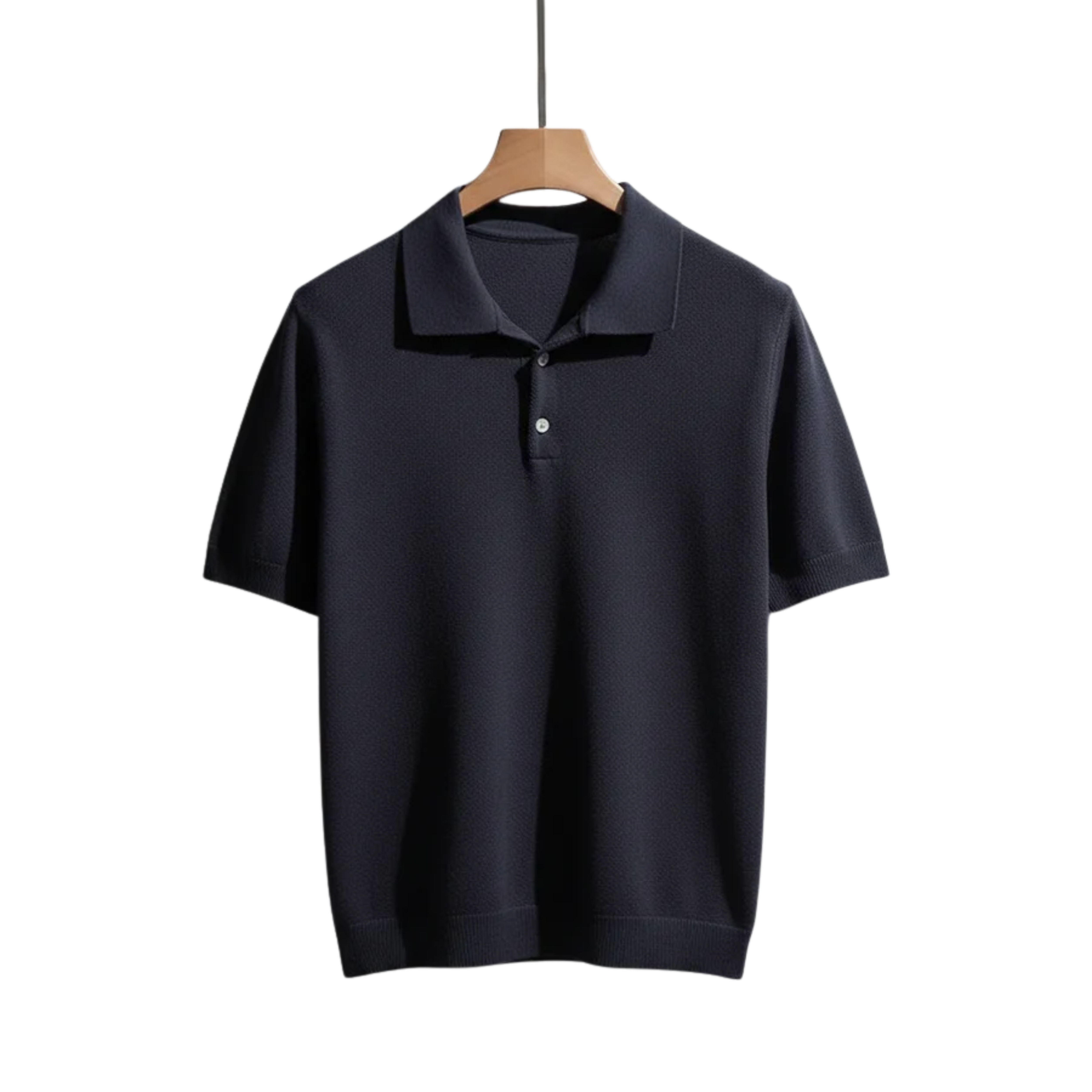 Pánské polo z bavlněného úpletu, slim fit — pohodlné