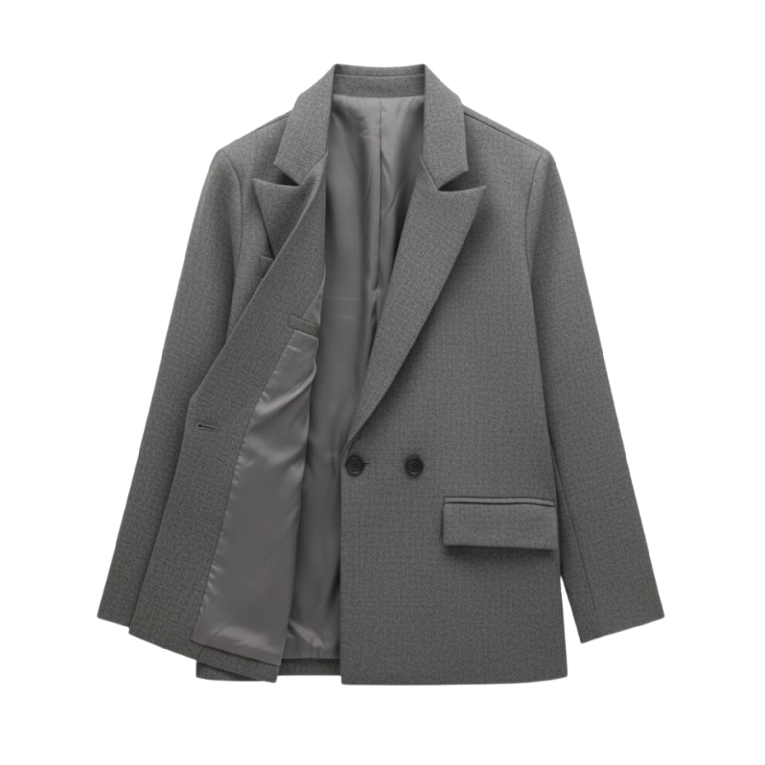 Blazer Vintage de Senhora com Fecho Cruzado para Escritório