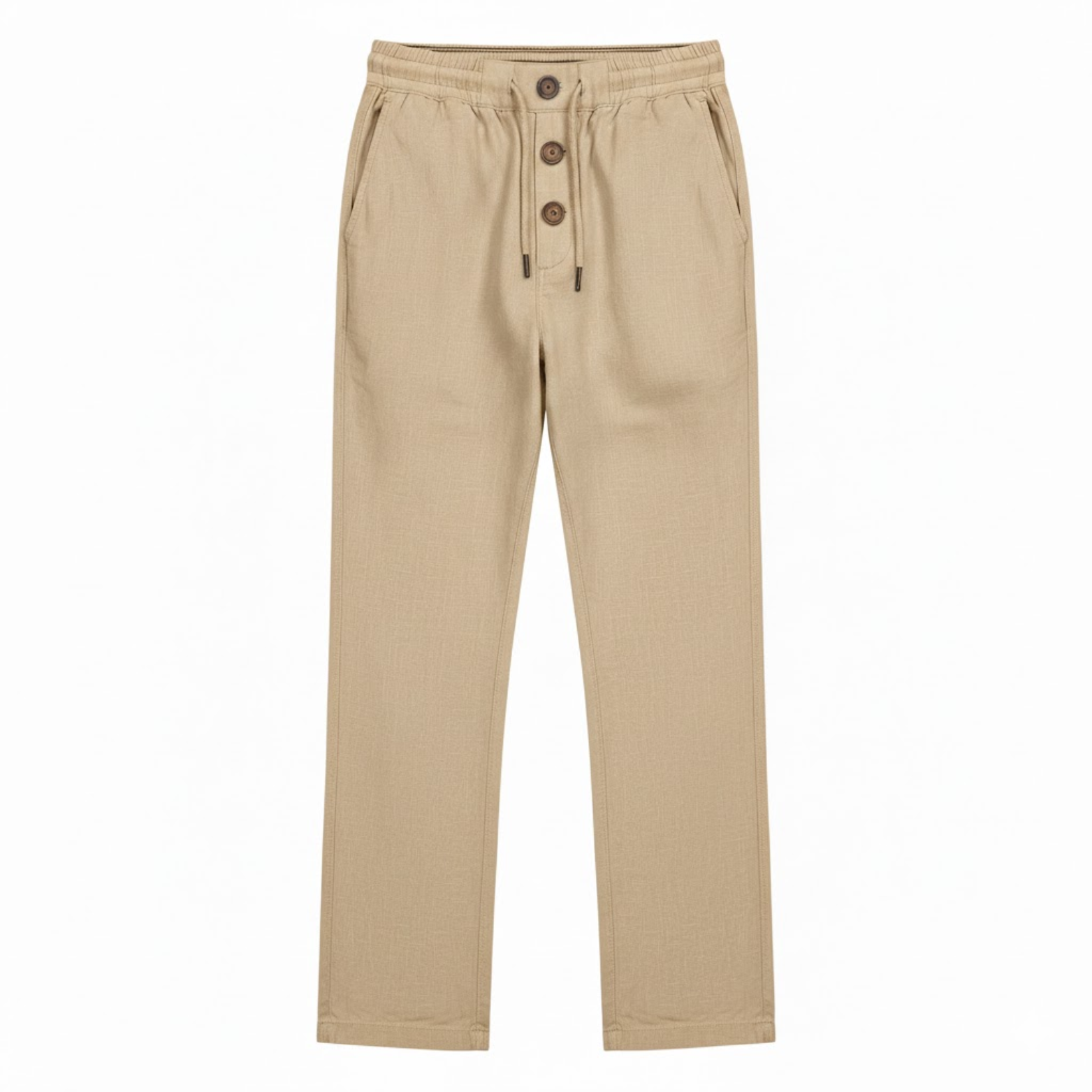 Pantaloni da ginnastica in cotone per uomo taglio dritto con cordoncino di chiusura