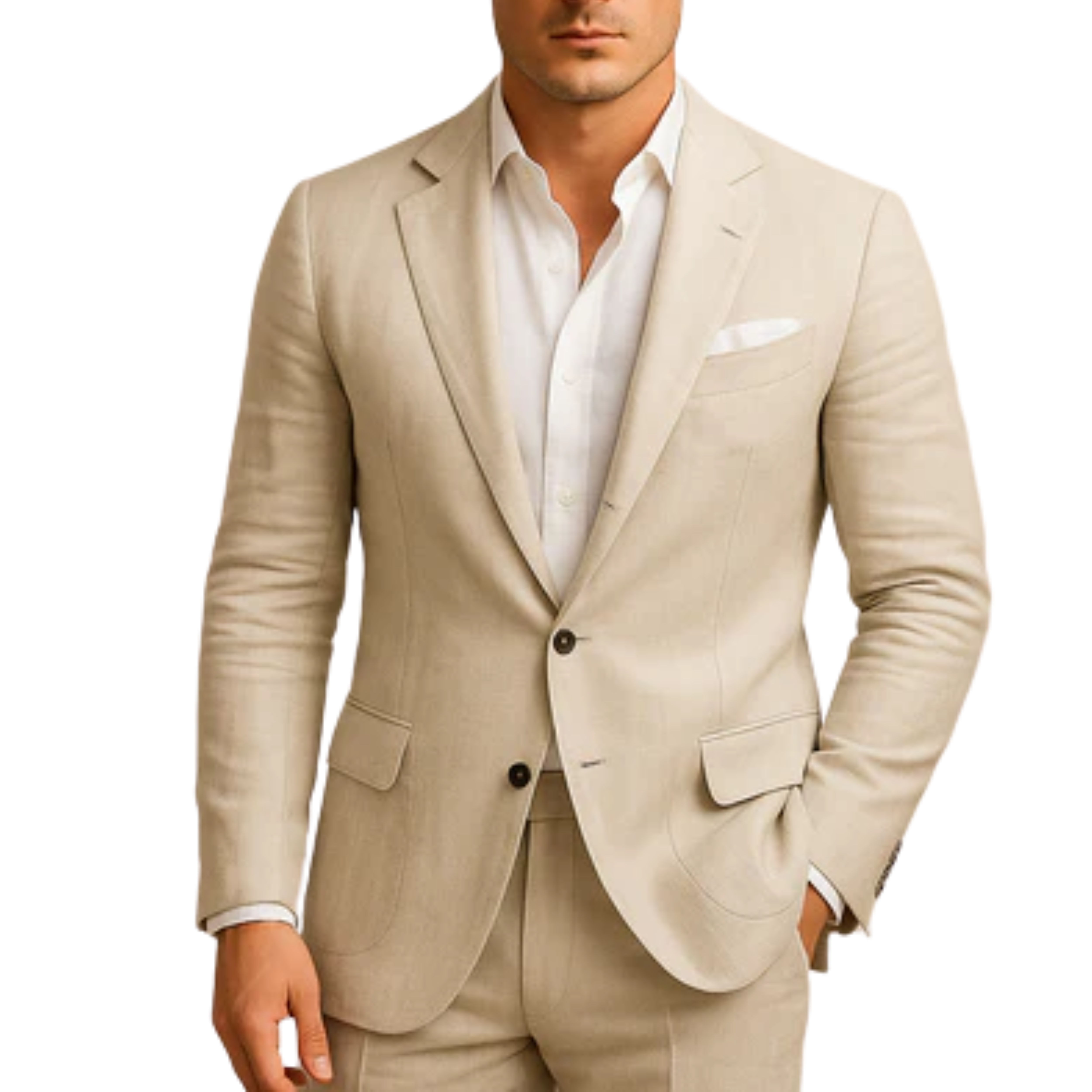 Men's blazer jacket — classic fitted style — office