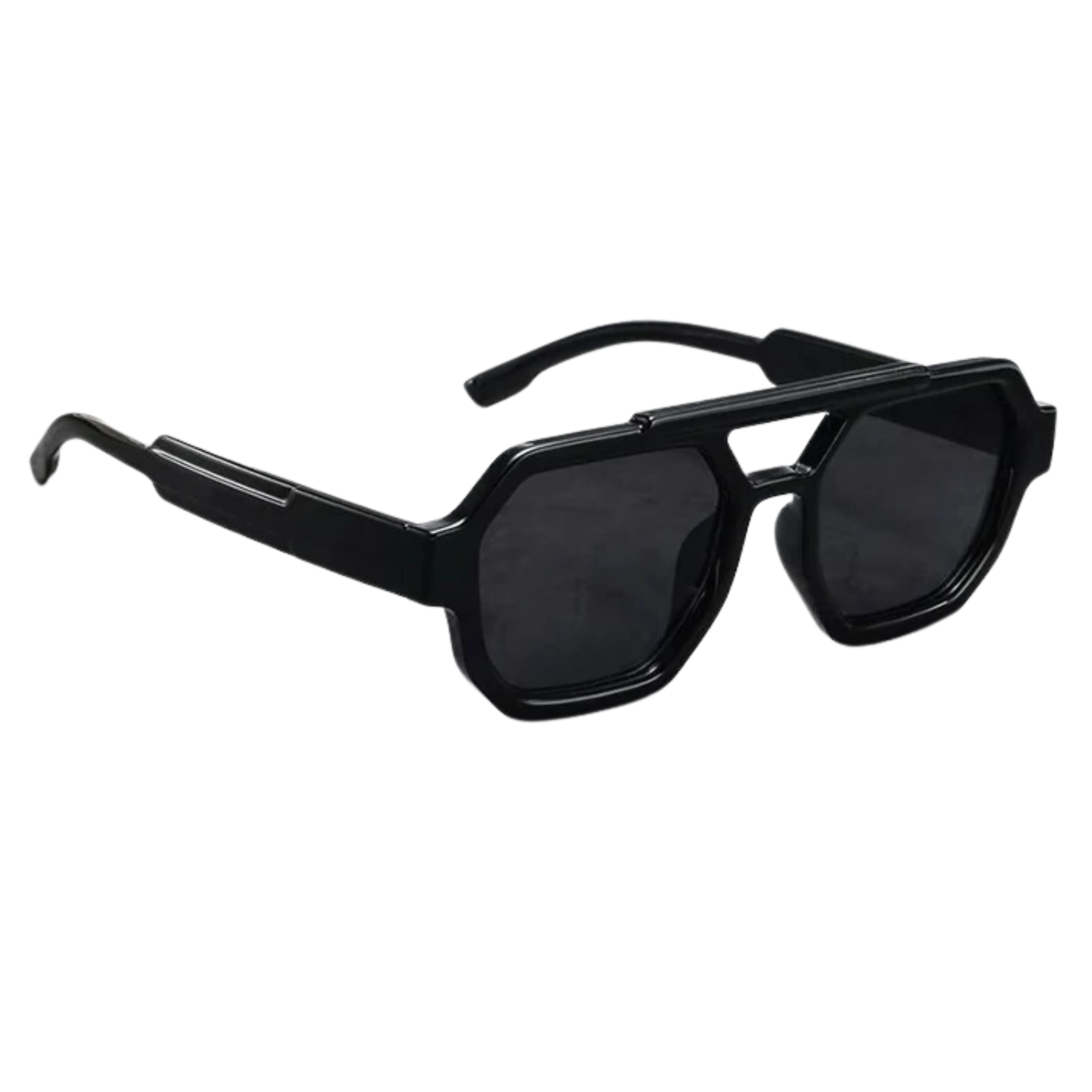 Geometric sunglasses polycarbonate frame UV400 protection unisex